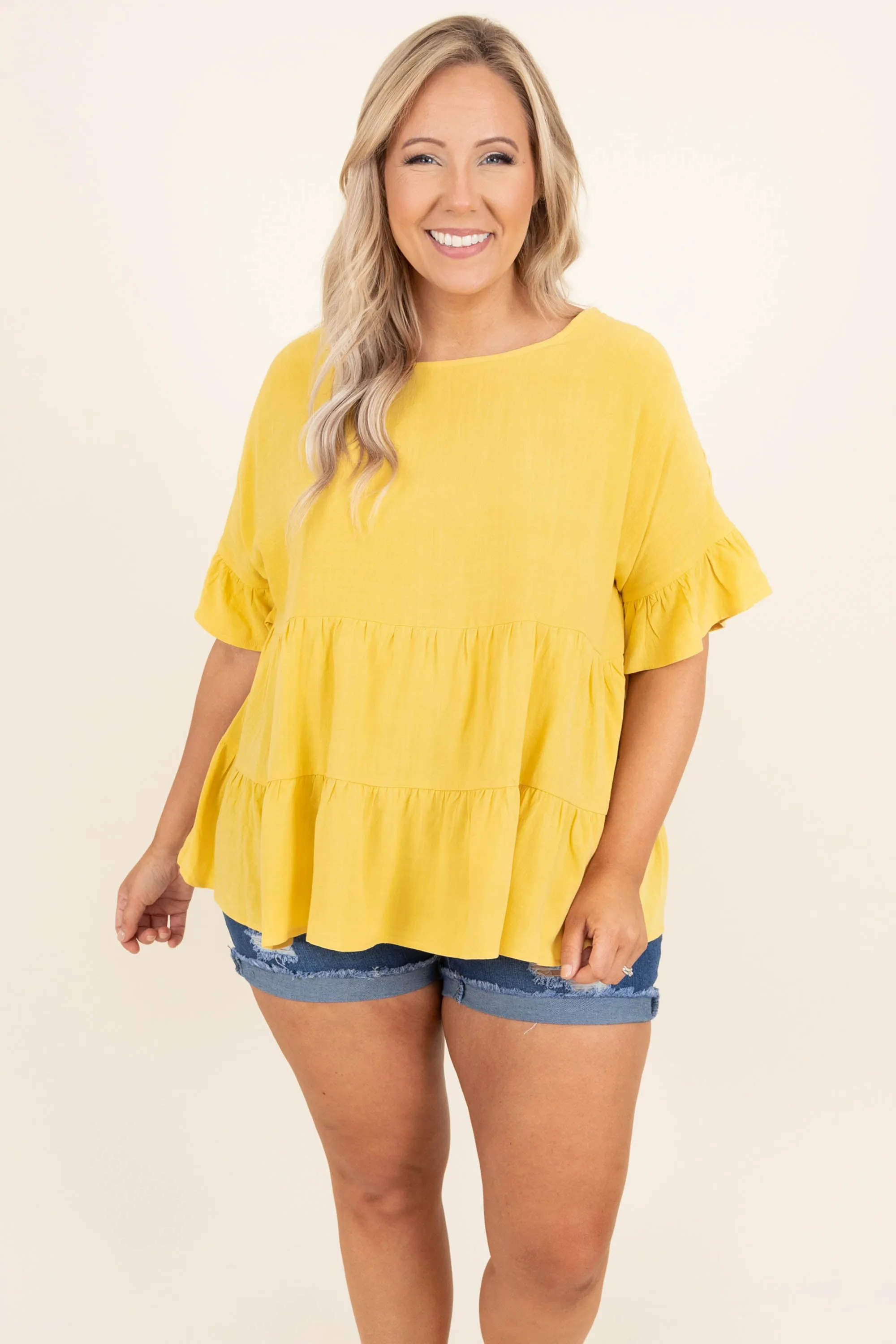 Midsummer Nights Top, Yellow