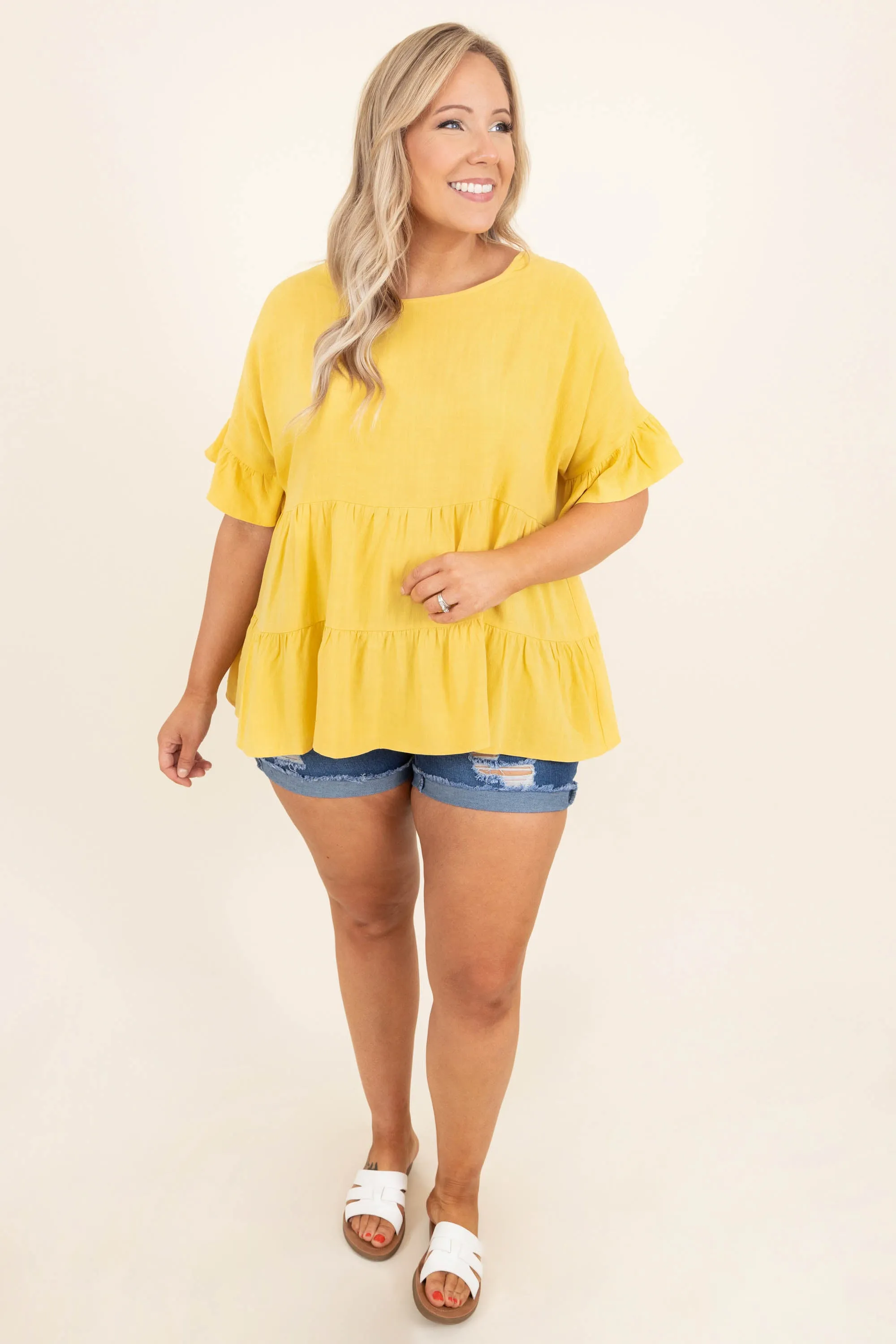 Midsummer Nights Top, Yellow