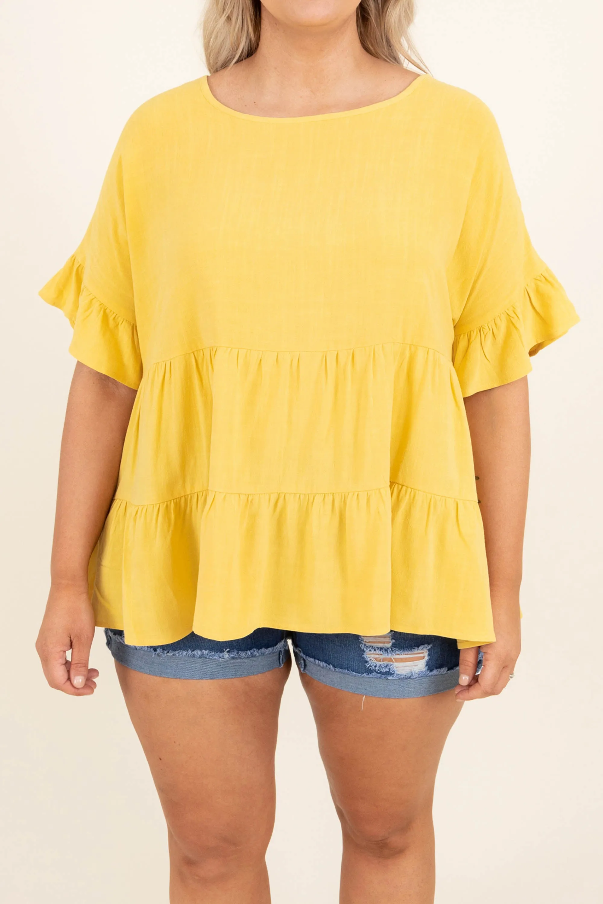 Midsummer Nights Top, Yellow