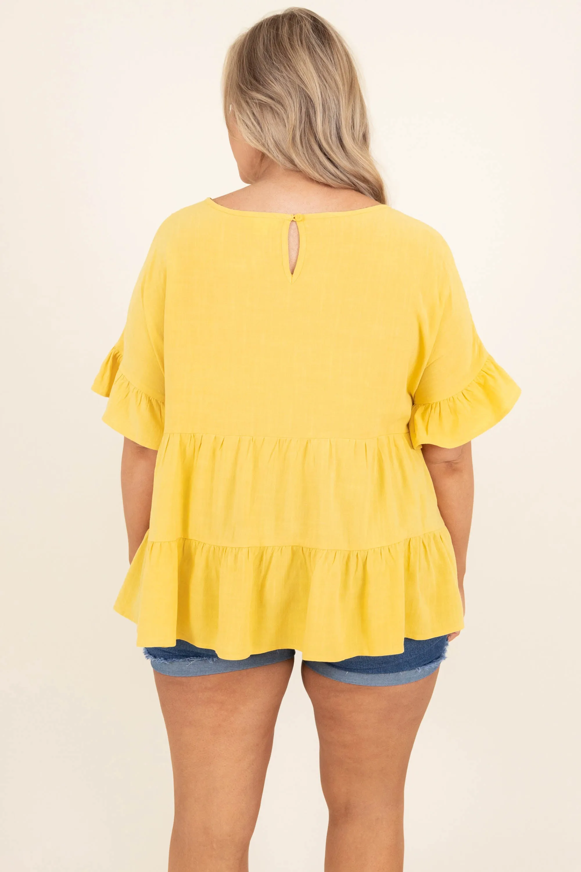 Midsummer Nights Top, Yellow