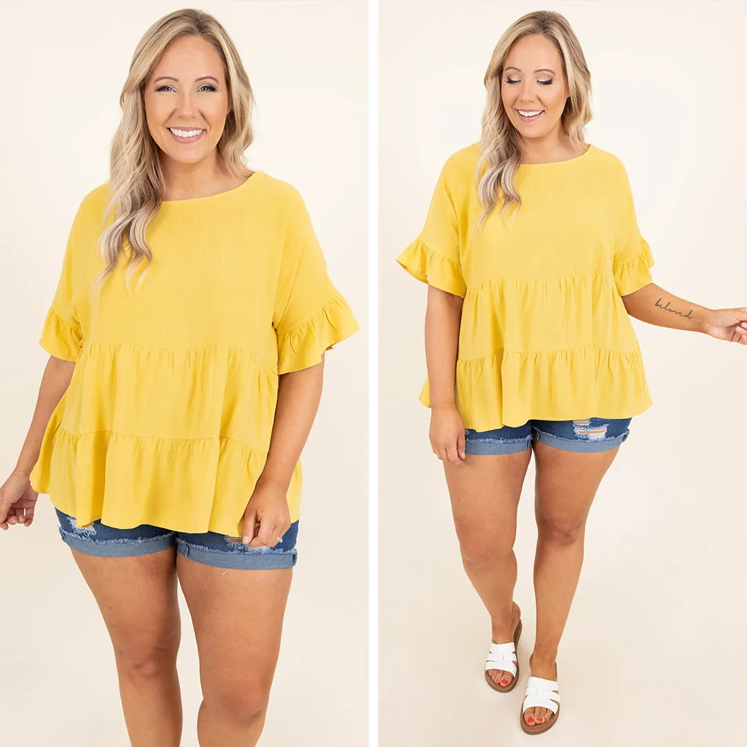 Midsummer Nights Top, Yellow