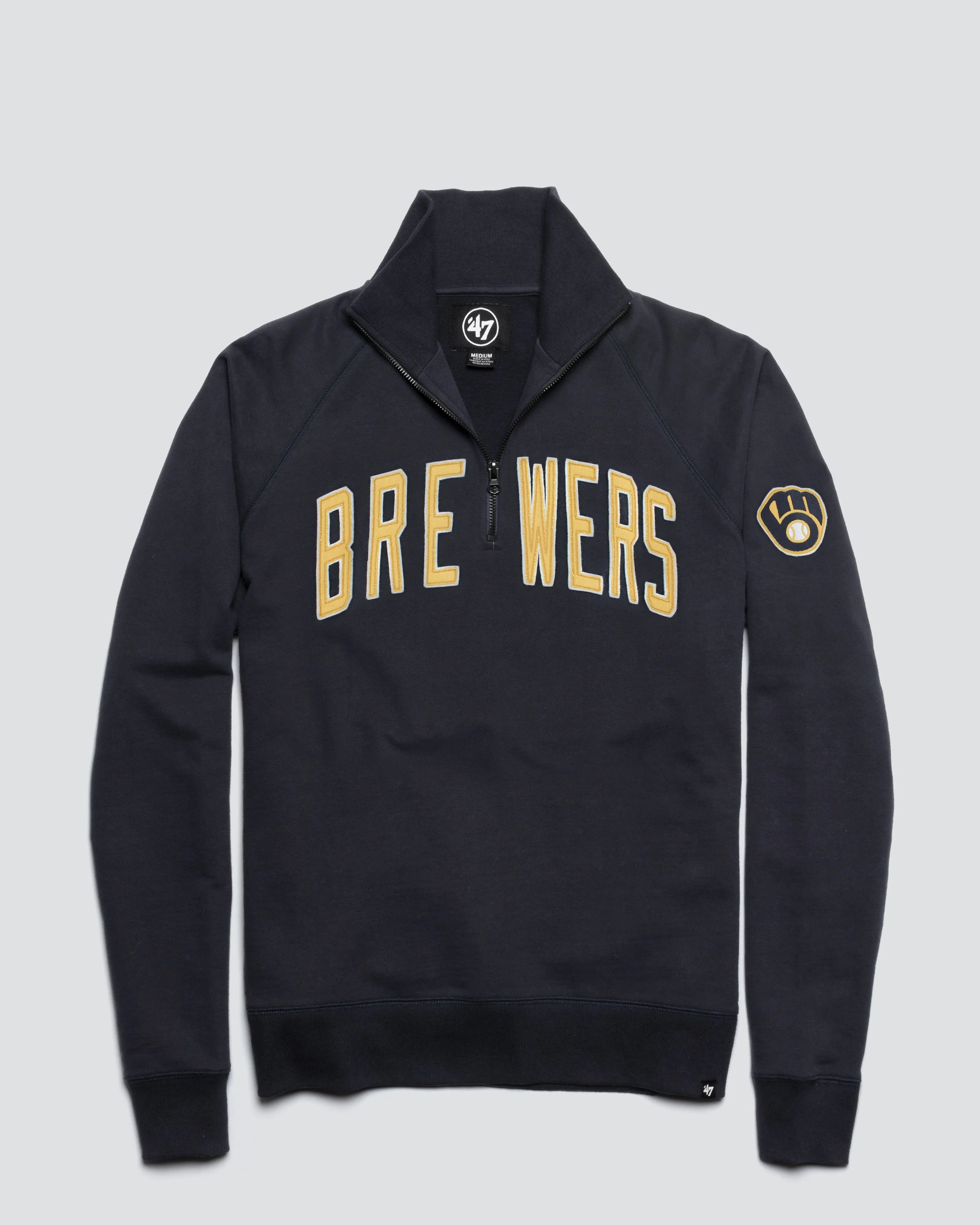 MILWAUKEE BREWERS BANKS '47 HARRIS SCRIMMAGE 1/4 ZIP