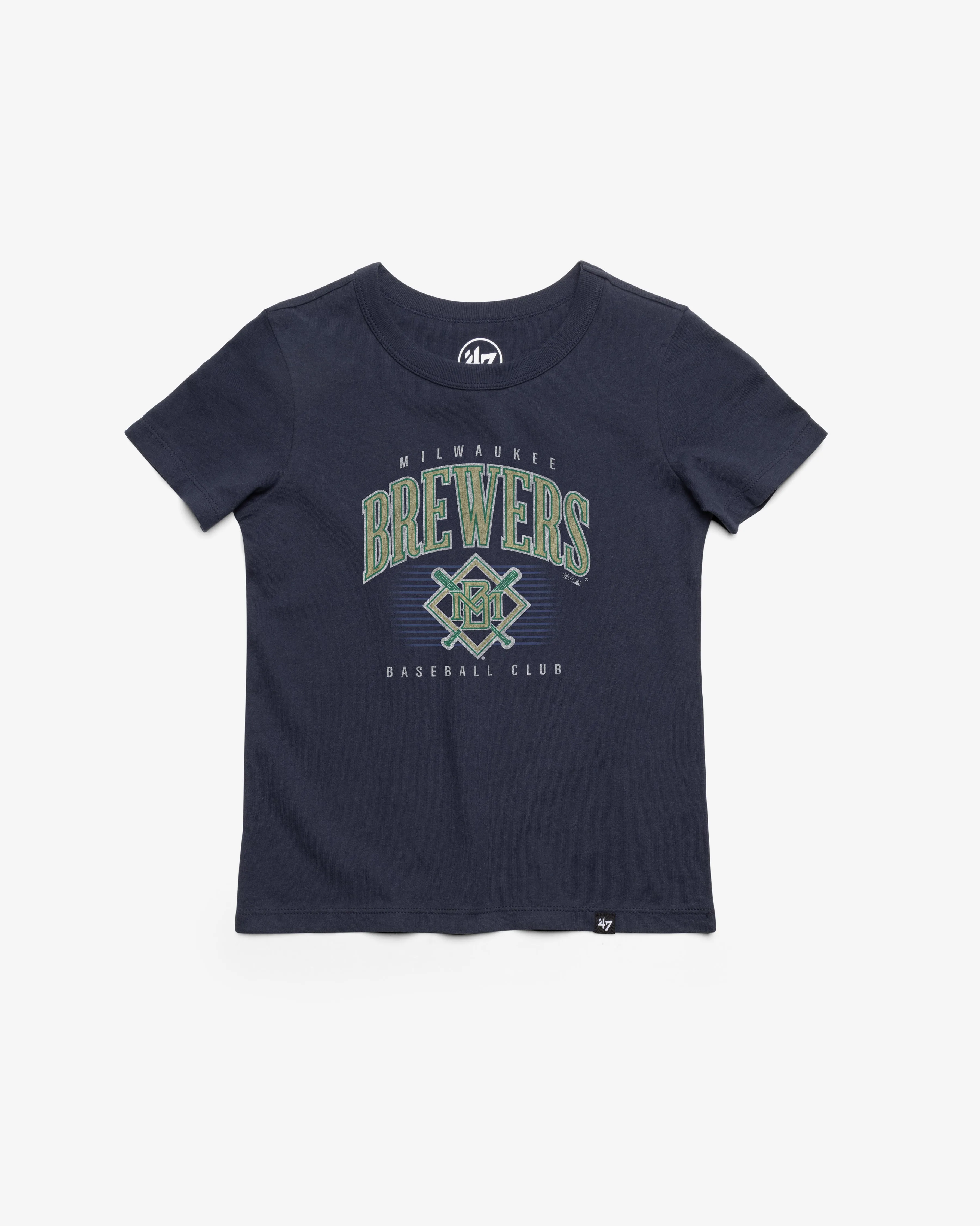 MILWAUKEE BREWERS COOPERSTOWN DOUBLE HEADER '47 FRANKLIN TEE KIDS