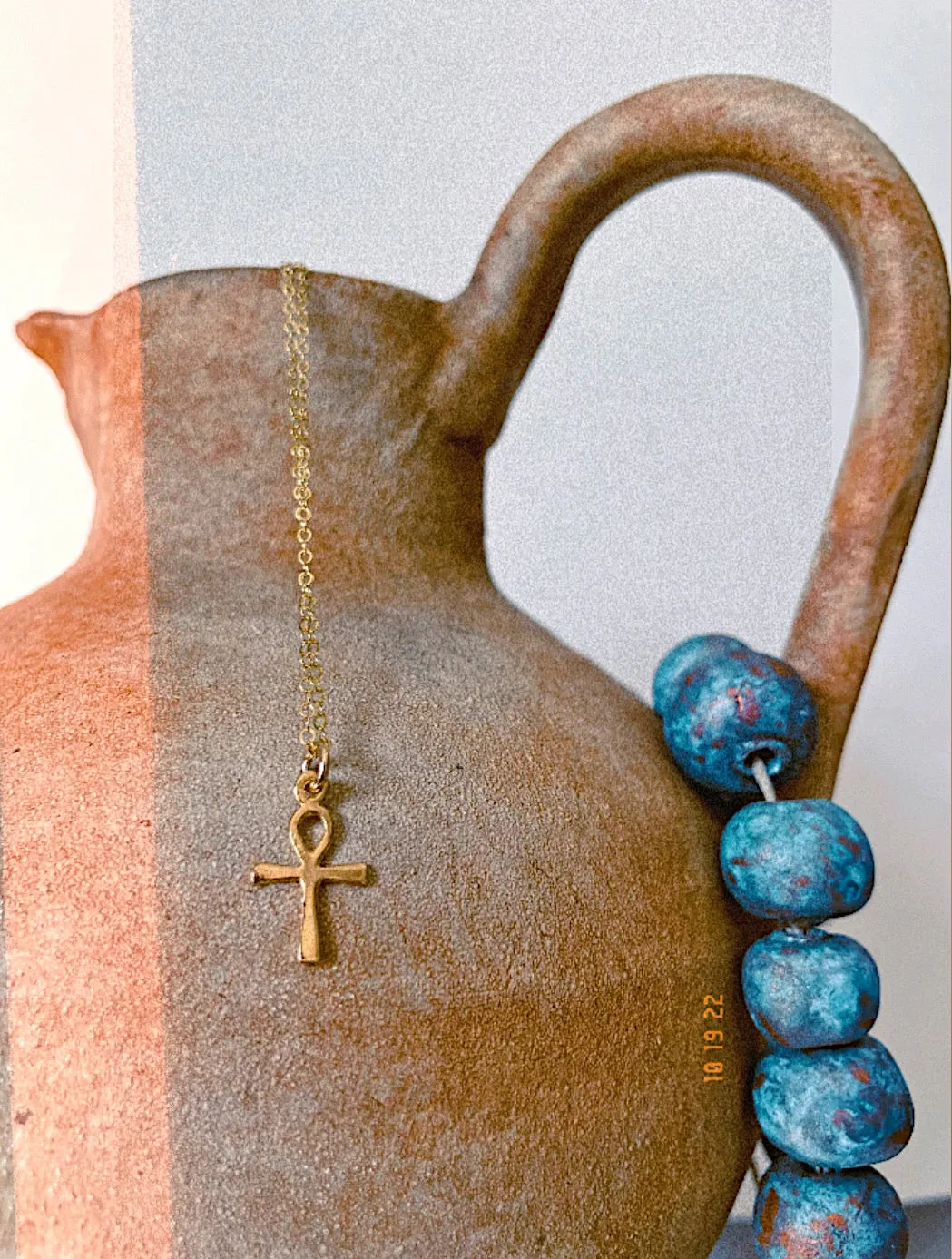 Mini Ankh Charm Necklace