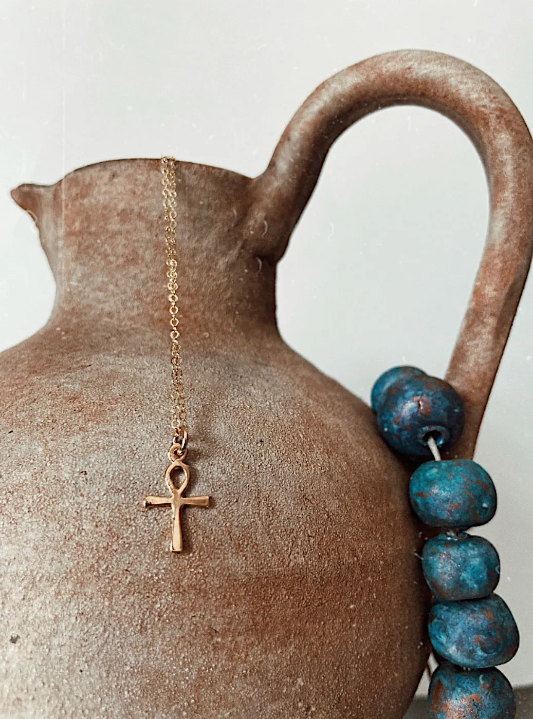 Mini Ankh Charm Necklace