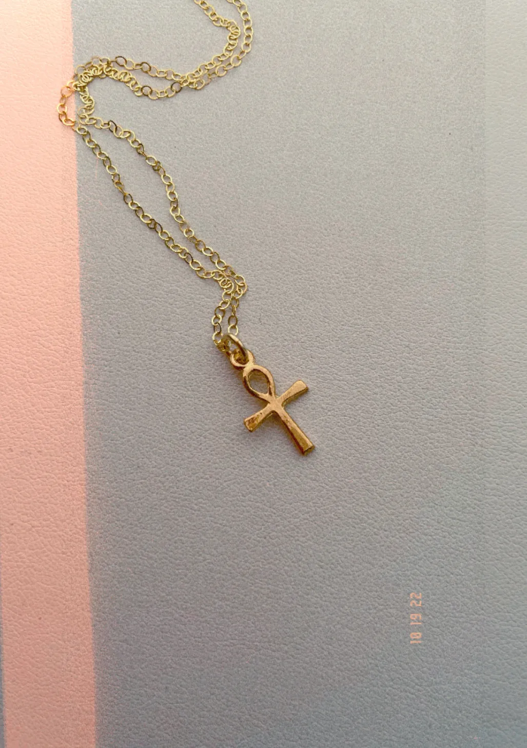 Mini Ankh Charm Necklace