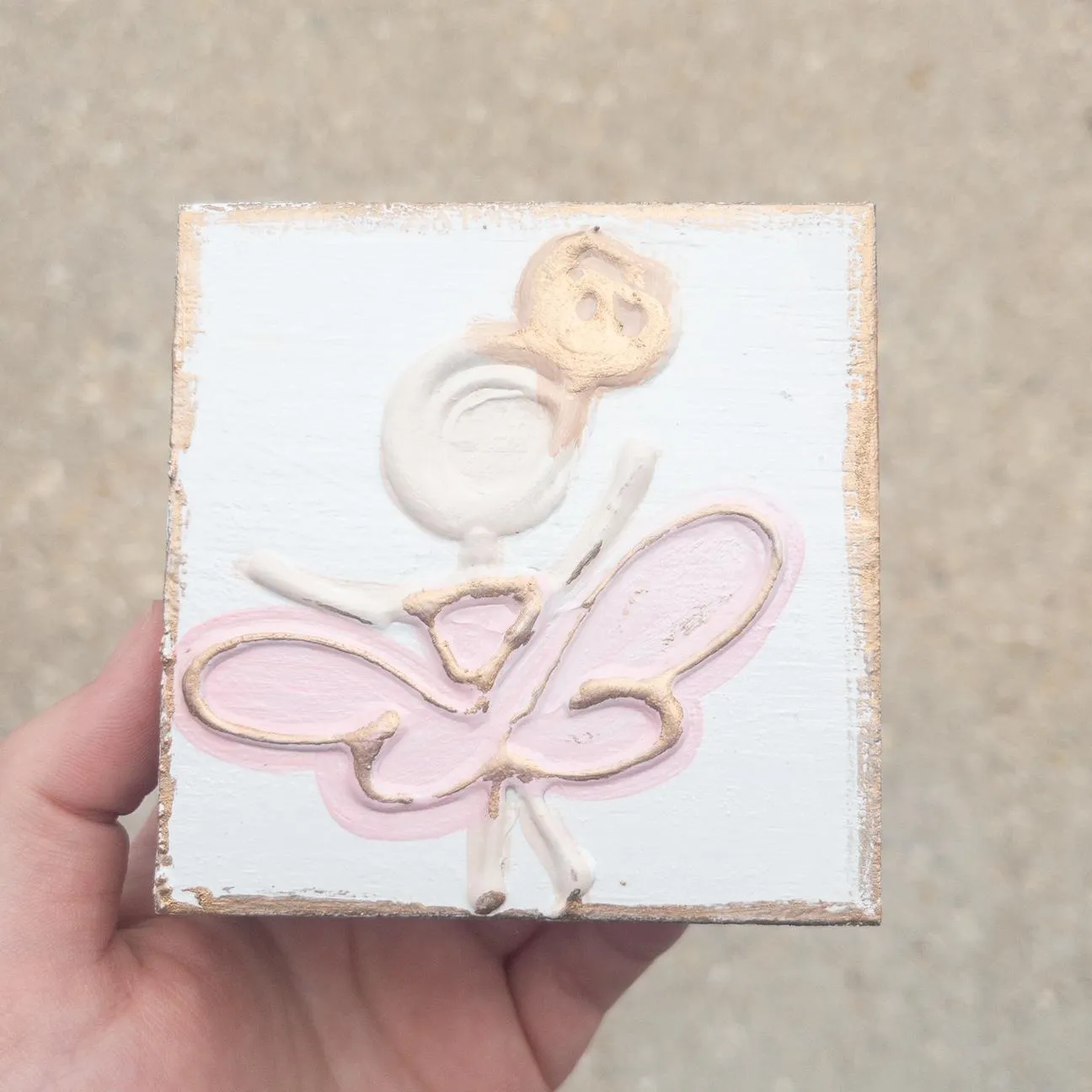 Mini Ballerina Wood Block