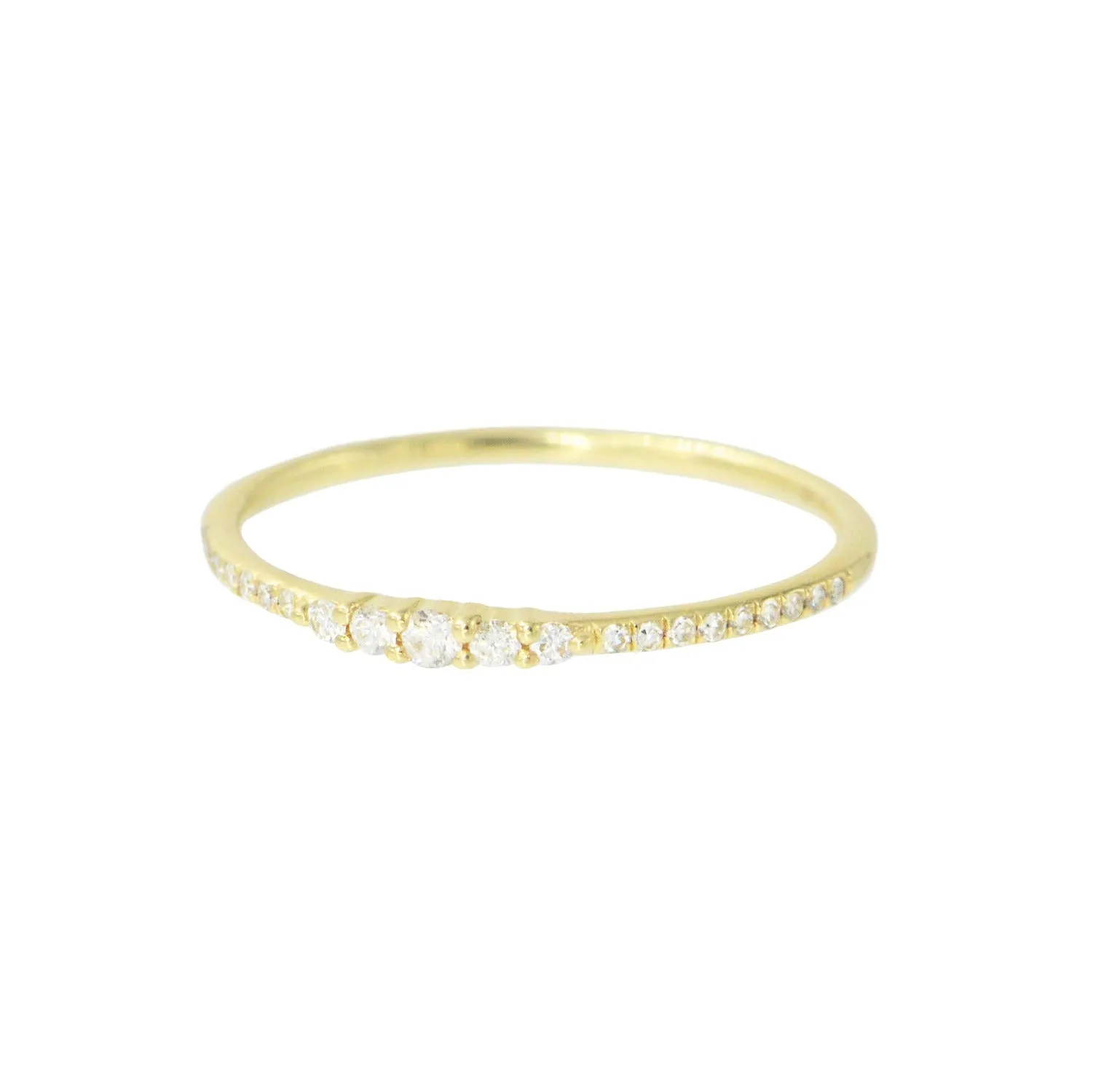 Mini Bezelled Diamond Stacking Ring