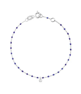 Mini Gigi Lapis bracelet, White Gold 1 Diamond, 6.7