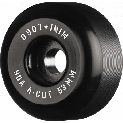 Mini Logo Wheels Hybrid A-Cut 90A Black 53MM