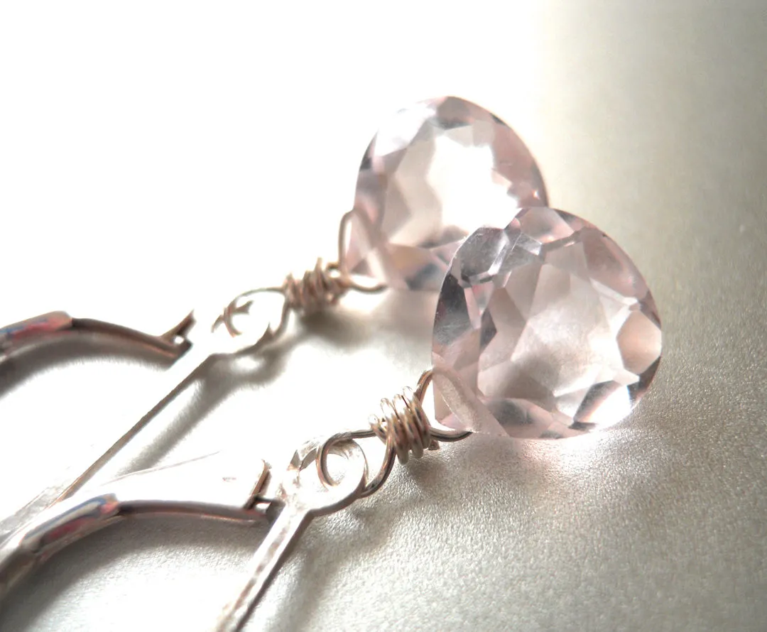 Mini Morganite Pink Earrings