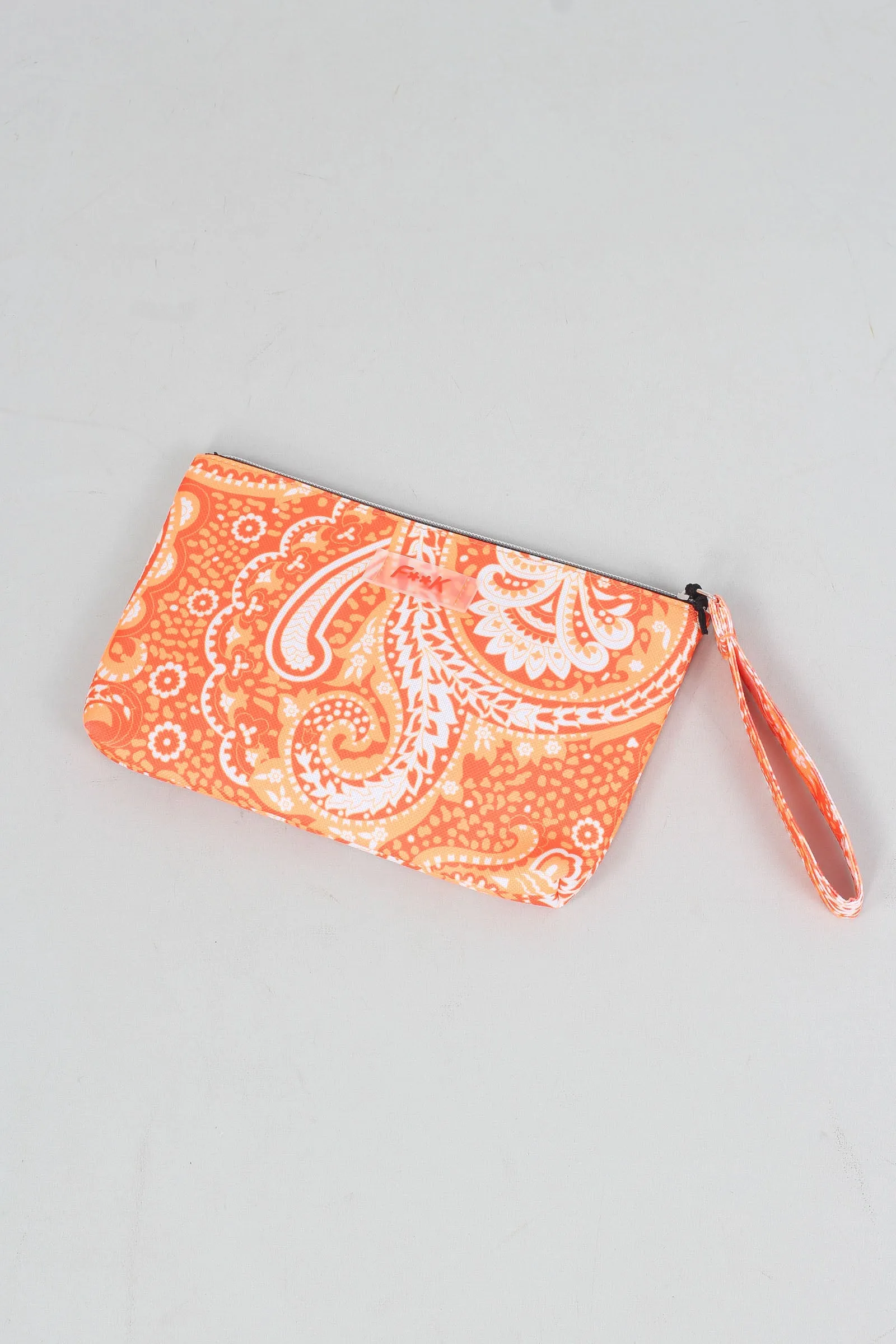 Mini Pochette Fantasia Cachemire/arancione