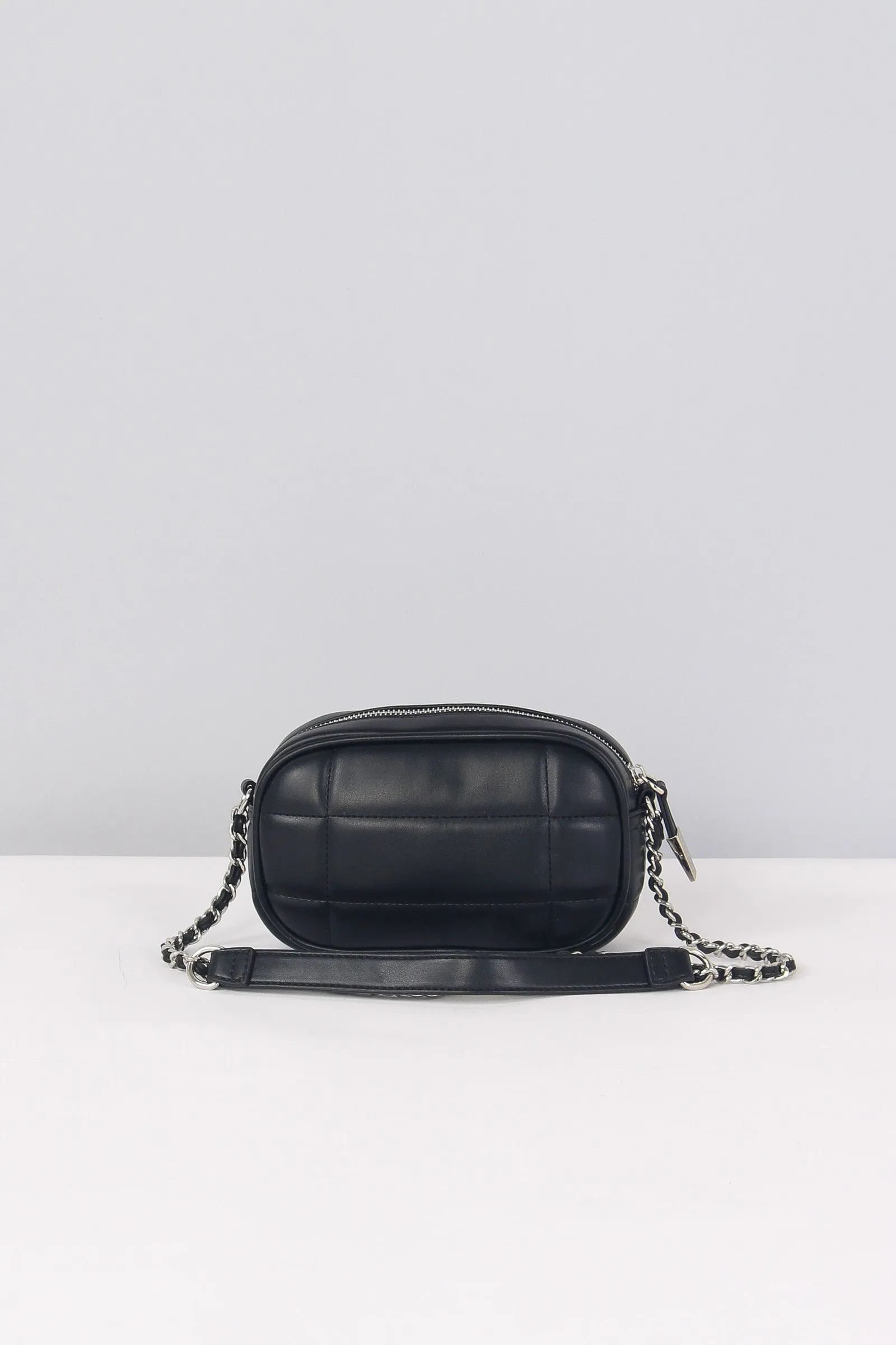 Mini Pochette Matelasse Pietre Nero