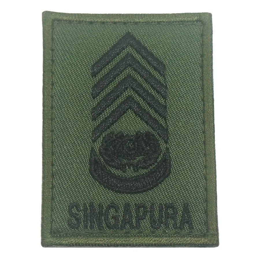 MINI SAF RANK PATCH - CWO (OD GREEN)