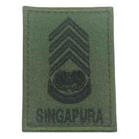 MINI SAF RANK PATCH - CWO (OD GREEN)