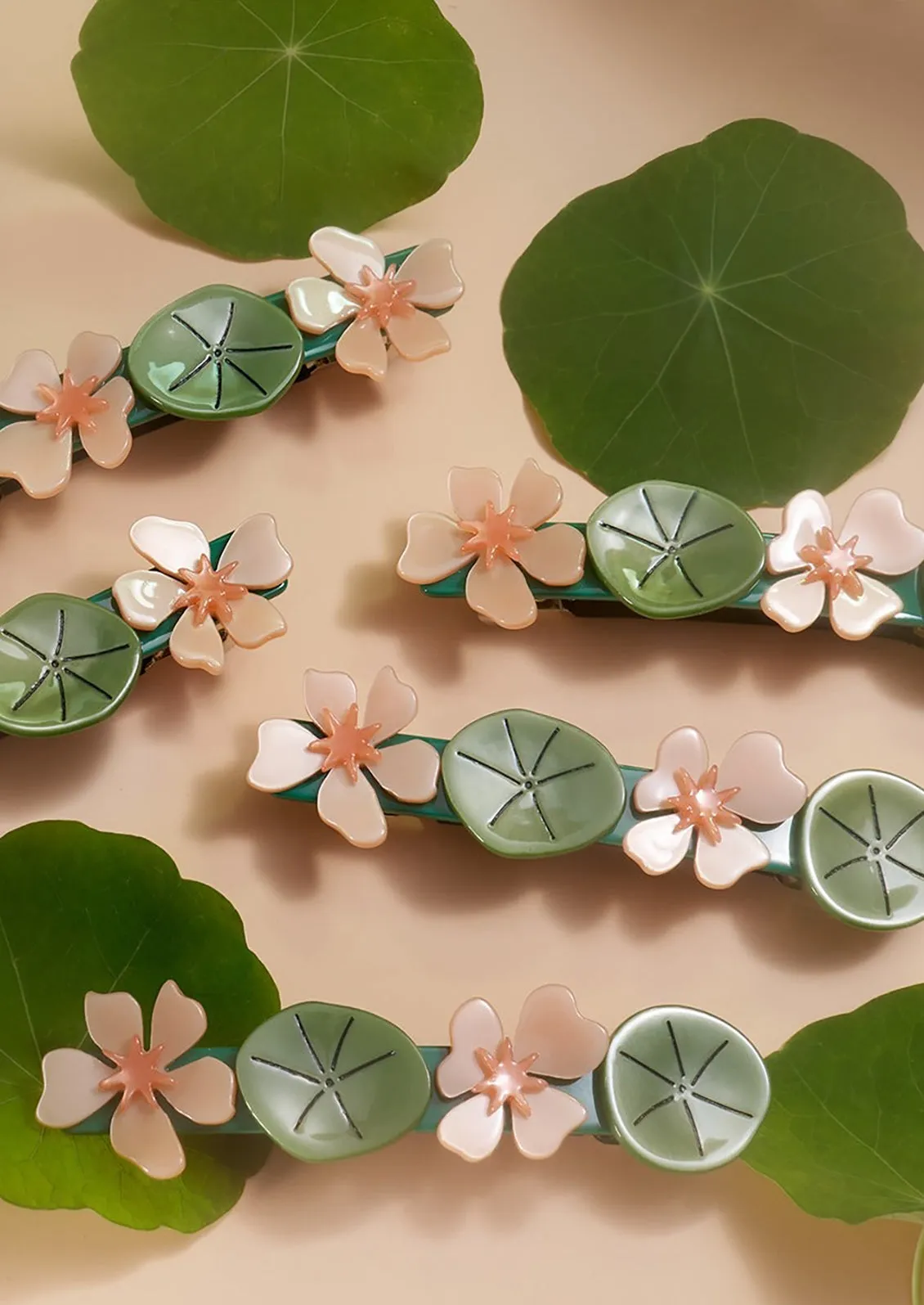 Nasturtium Flower Barrette