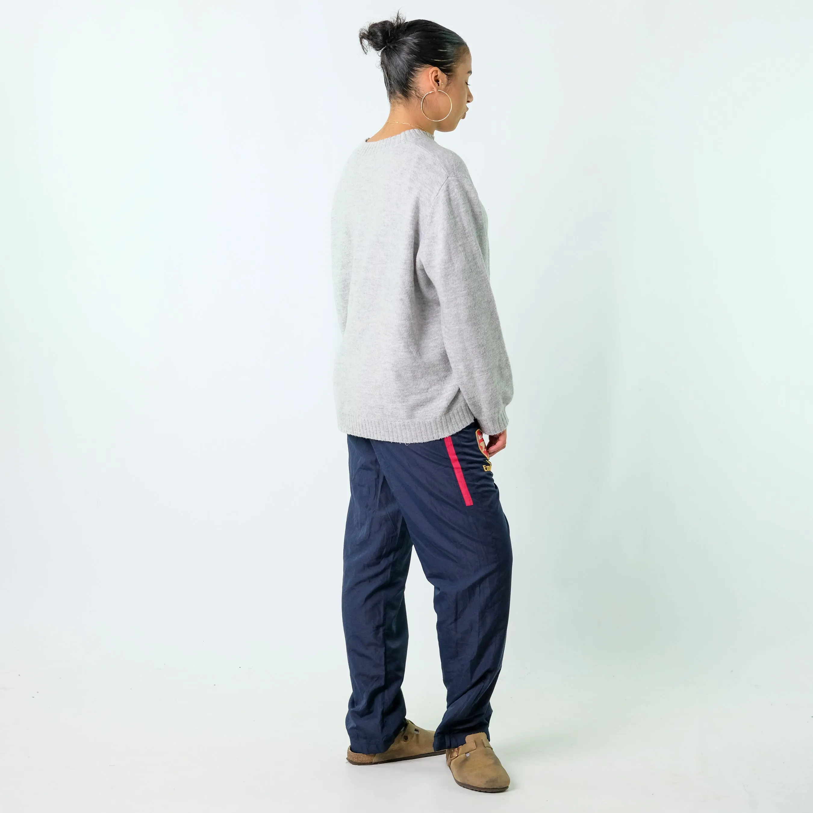 Navy Blue 90s Nike Tracksuit Bottoms  Baggy Pants (42x31)