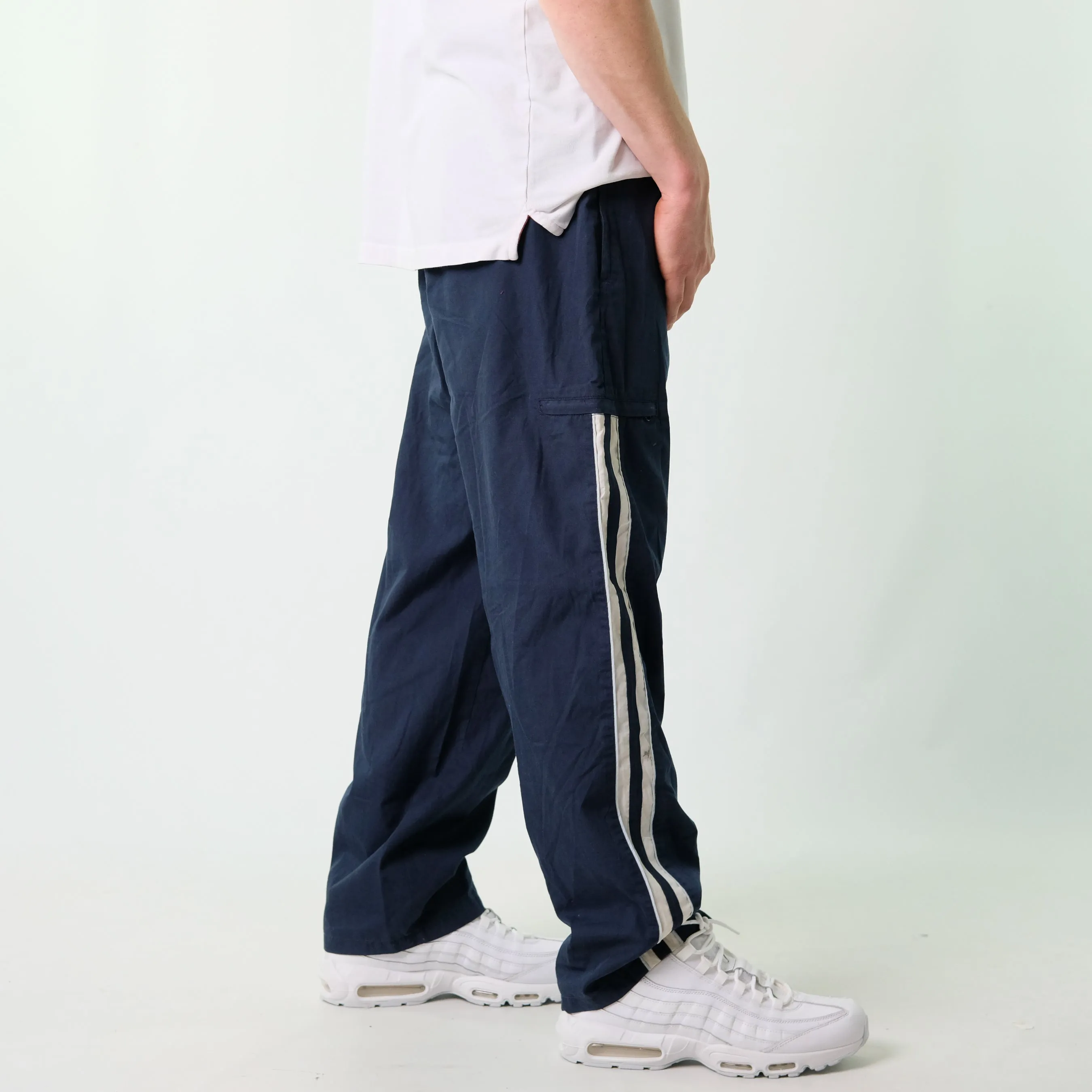 Navy Blue y2ks Nike Tracksuit Bottoms  Baggy Pants (40x30)