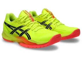 new - Asics PowerBreak FF Paris Men's Court Shoes, Safety Yellow / Black