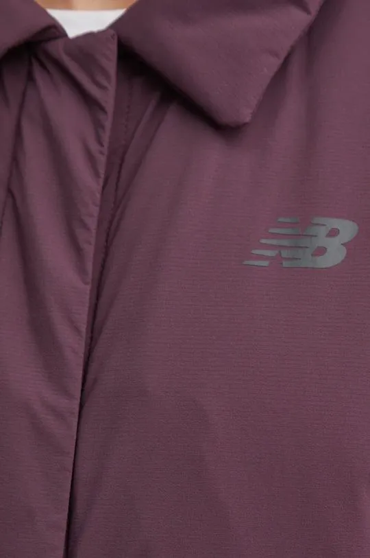 New Balance jacket women's maroon color WJ43506PLN