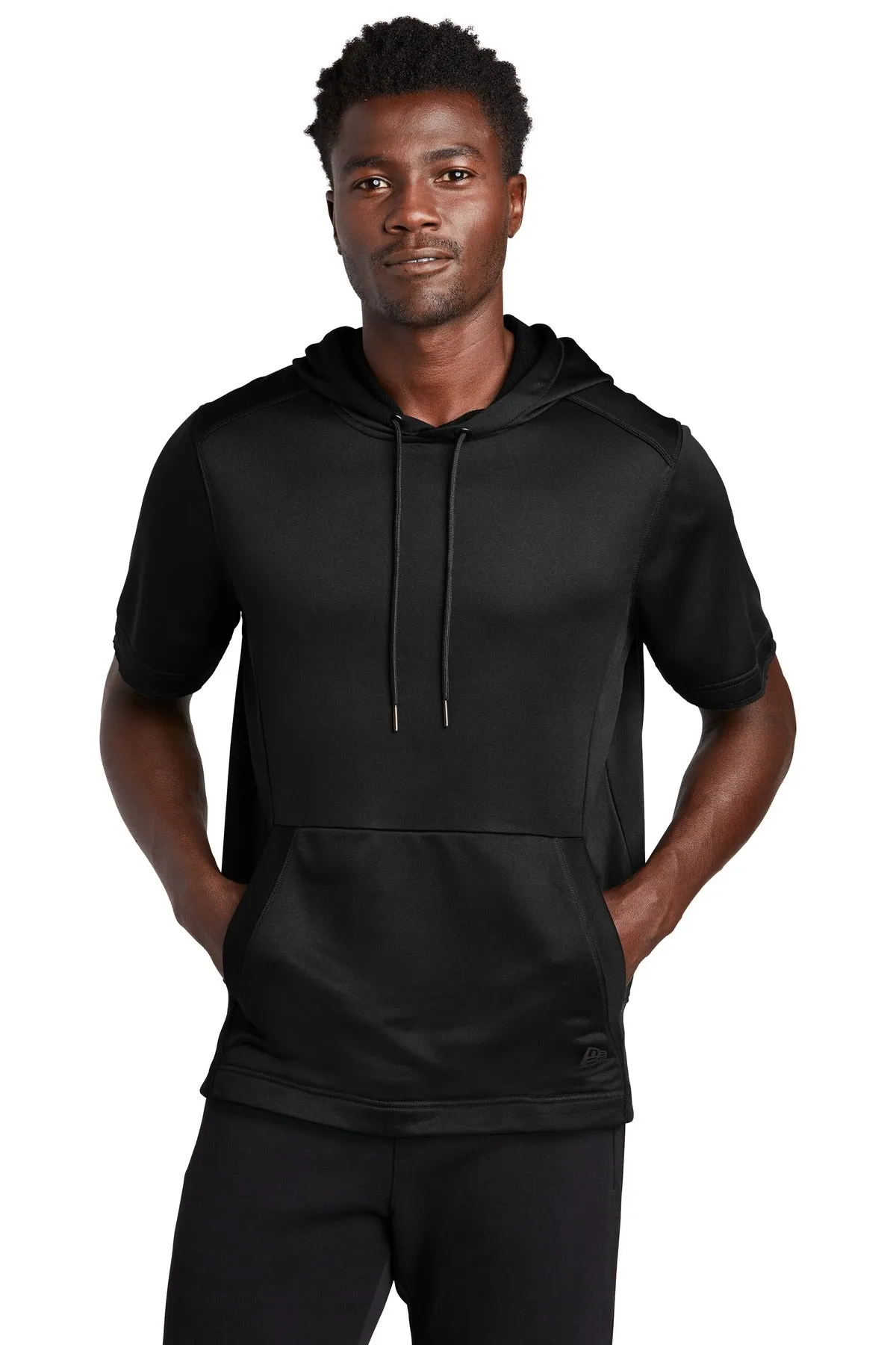 New Era Men's Performance Terry Short Sleeve Hoodie. NEA533