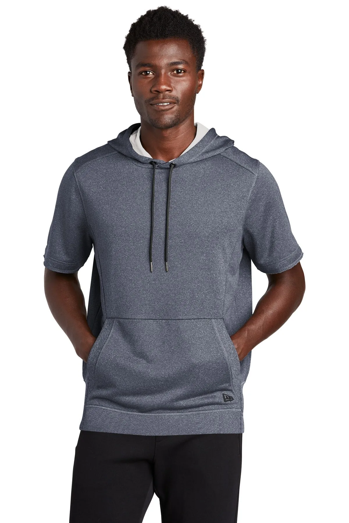 New Era Men's Performance Terry Short Sleeve Hoodie. NEA533