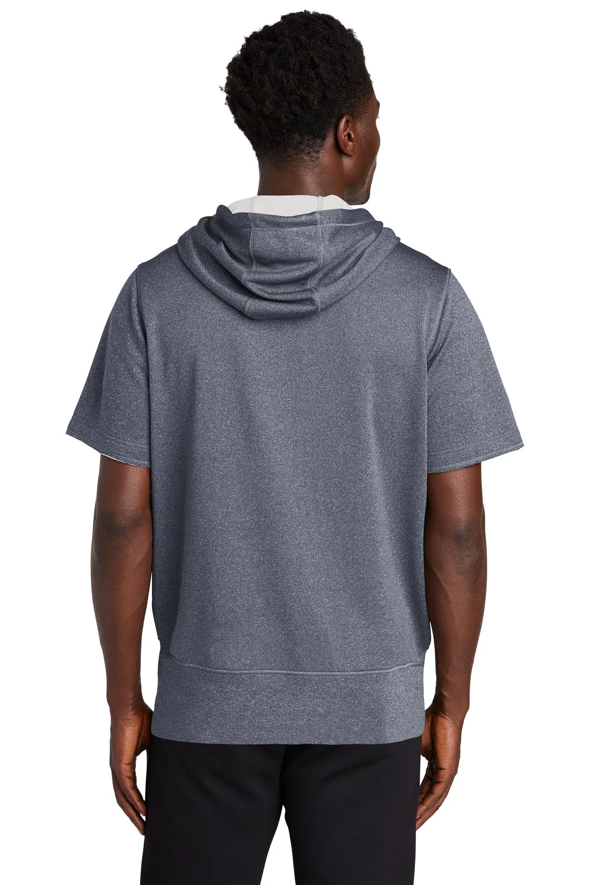 New Era Men's Performance Terry Short Sleeve Hoodie. NEA533