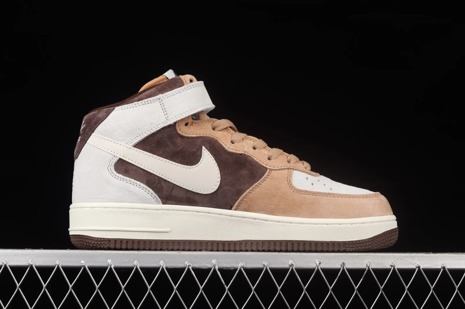 Nike Air Force 1 07 Mid Coffee White Brown Shoes AL6896-556