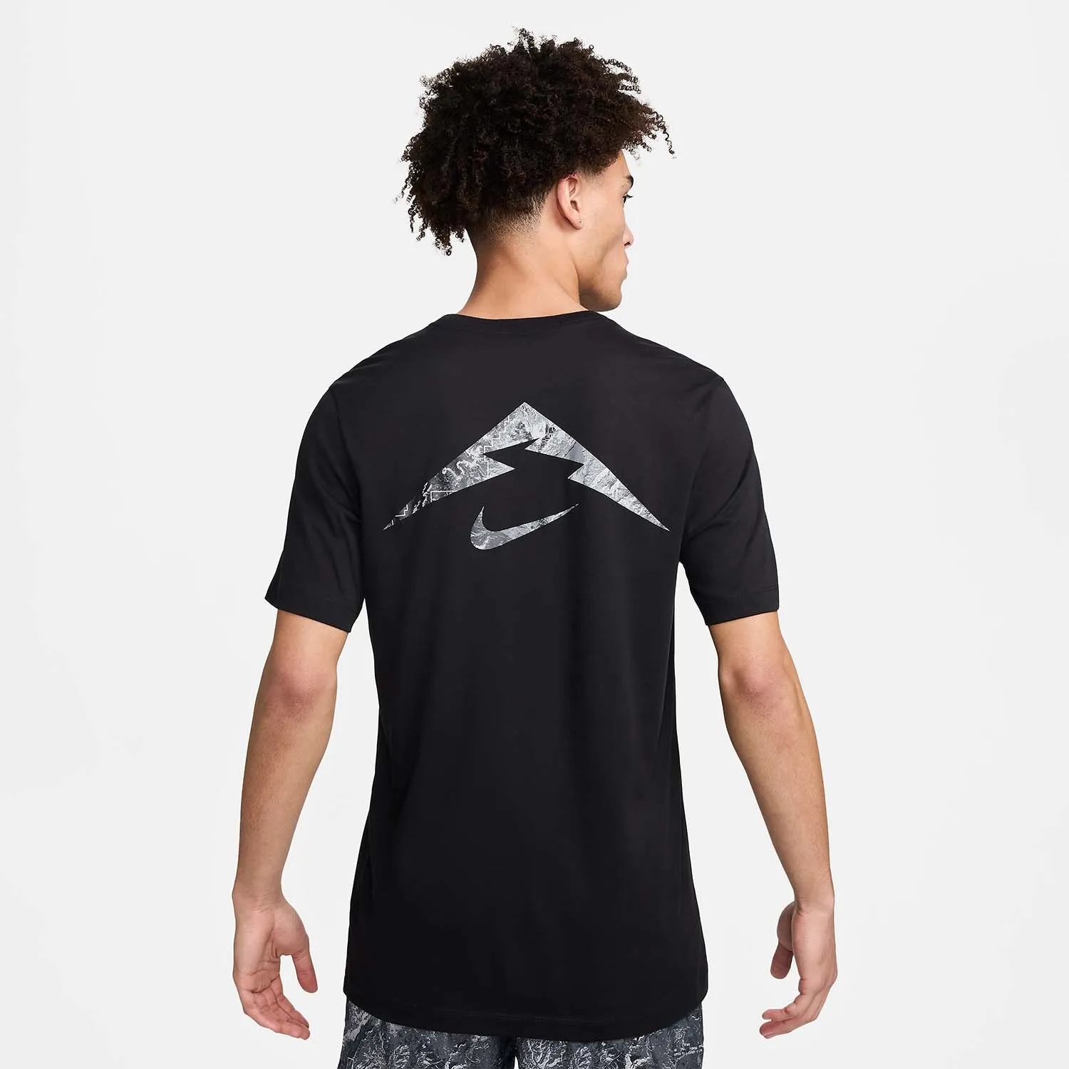 Nike Dri-FIT Trail Logo Maglietta  Black