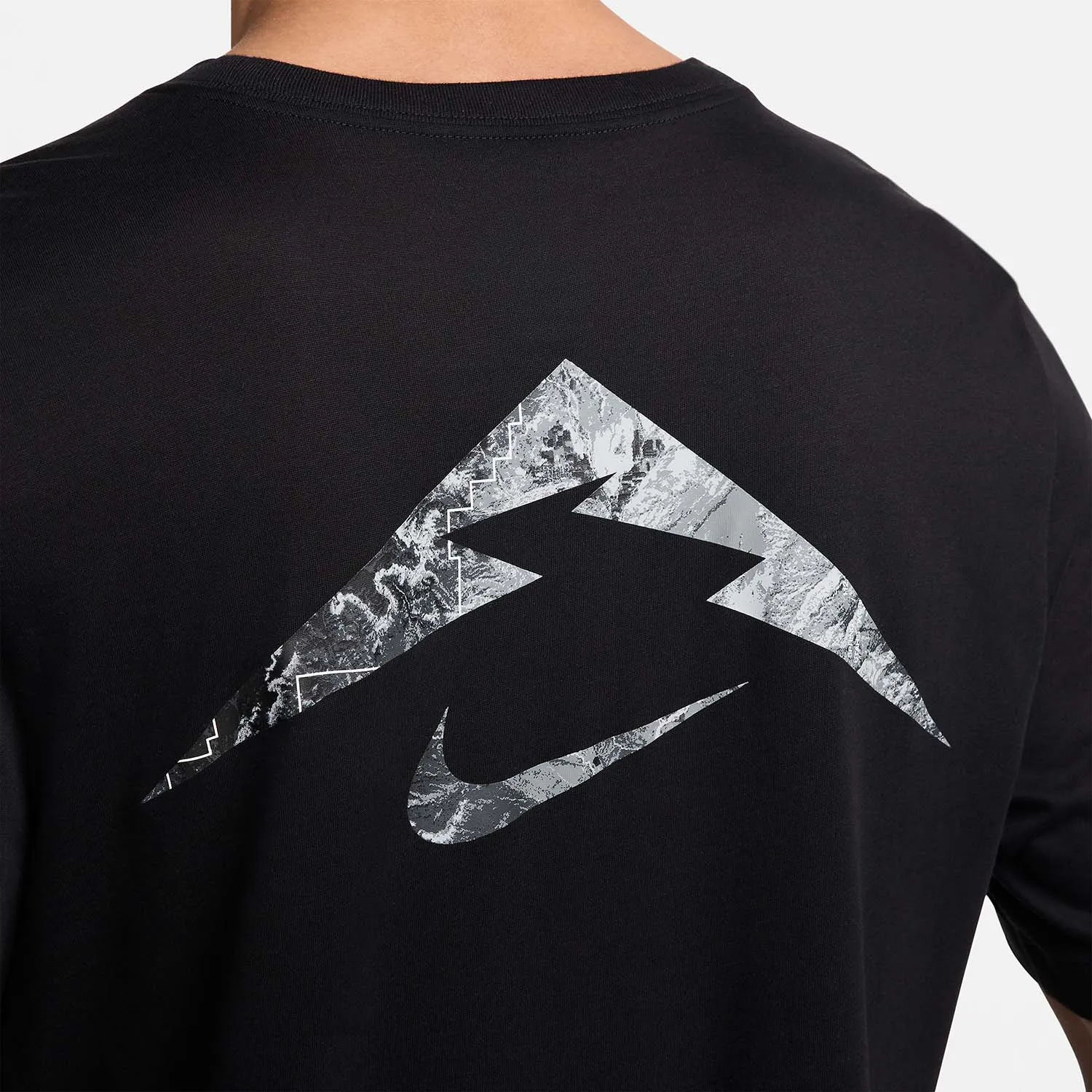 Nike Dri-FIT Trail Logo Maglietta  Black