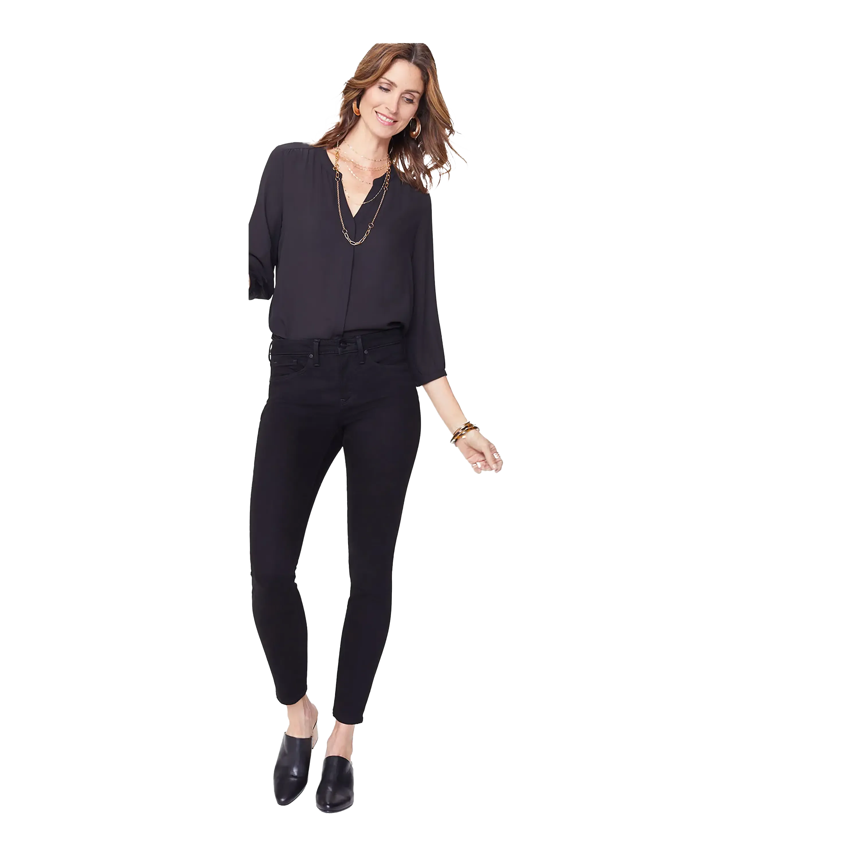 NYDJ Ami Skinny Legging Fit Premium Denim Jeans in Black