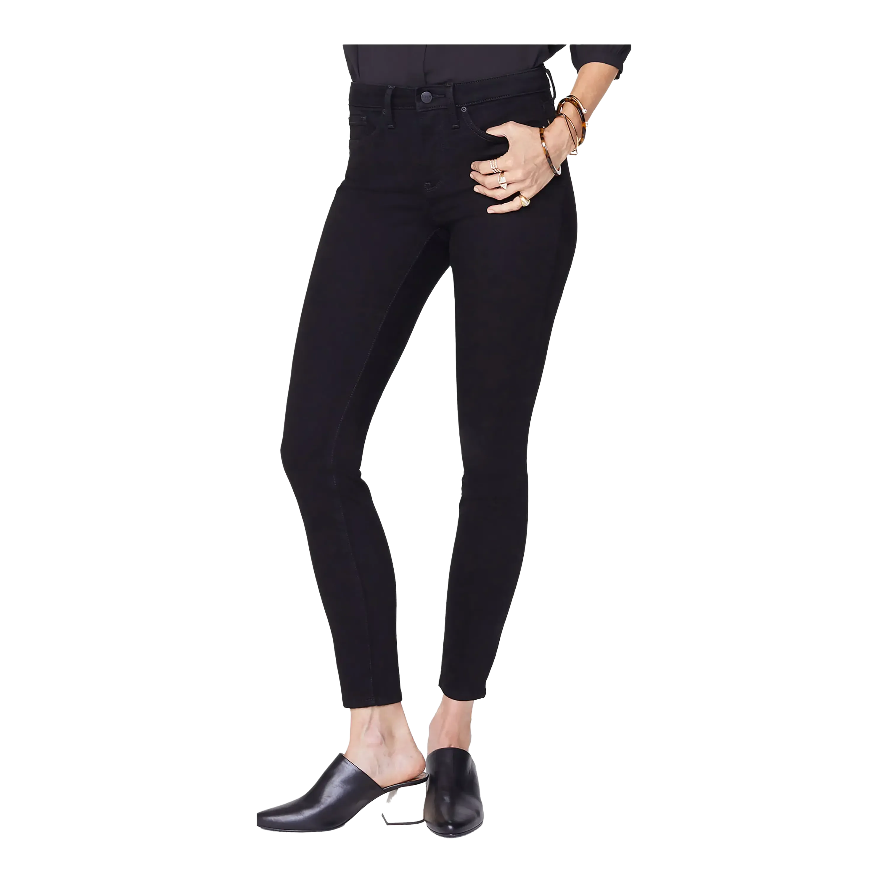 NYDJ Ami Skinny Legging Fit Premium Denim Jeans in Black