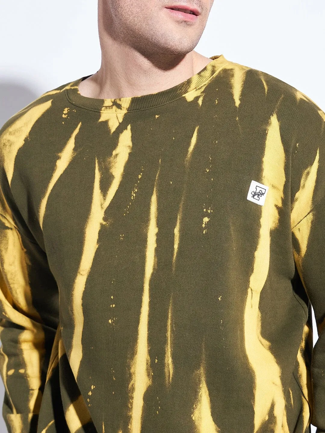 Olive & Yellow Tie Dye Matchiing Tracksuit