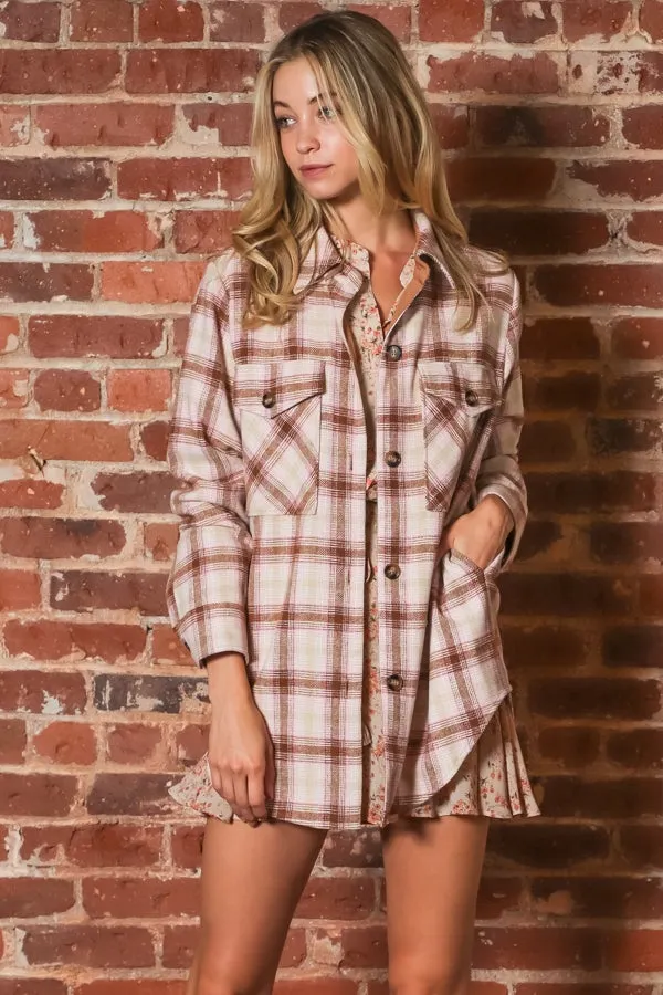 Oriana Oversized Plaid Jacket