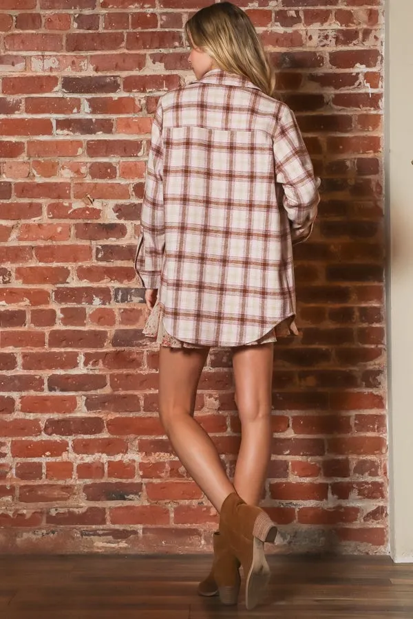 Oriana Oversized Plaid Jacket