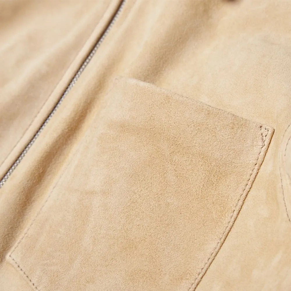 Our Legacy Suede Zip Shirt JacketSand