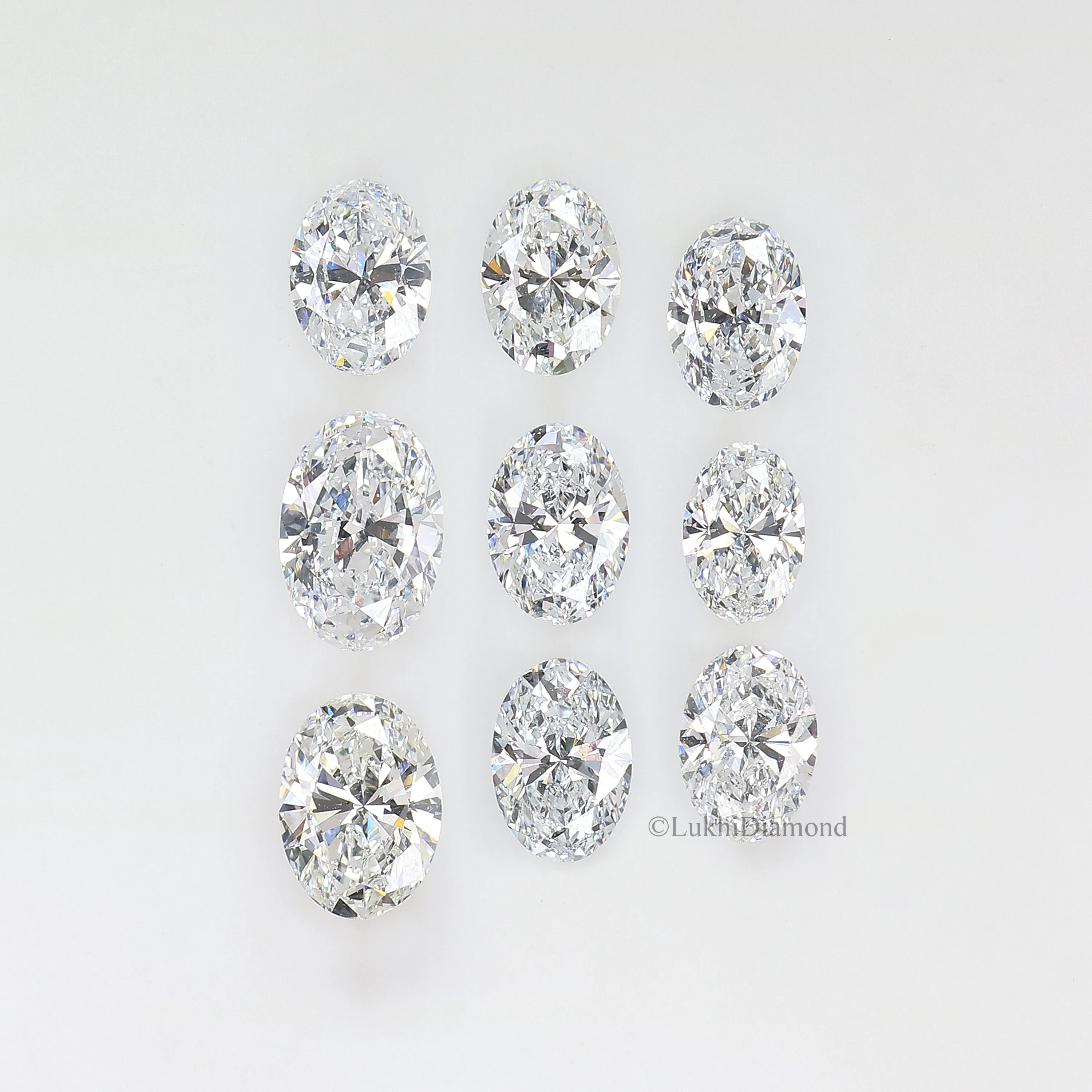 Oval Cut Lab Grown Diamond 4X3/5X3/6X4 MM Size Oval Loose Lab Man Made Diamond 2 PCs Pair For Earring Gift For Her Engagement Ri