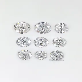 Oval Cut Lab Grown Diamond 4X3/5X3/6X4 MM Size Oval Loose Lab Man Made Diamond 2 PCs Pair For Earring Gift For Her Engagement Ri