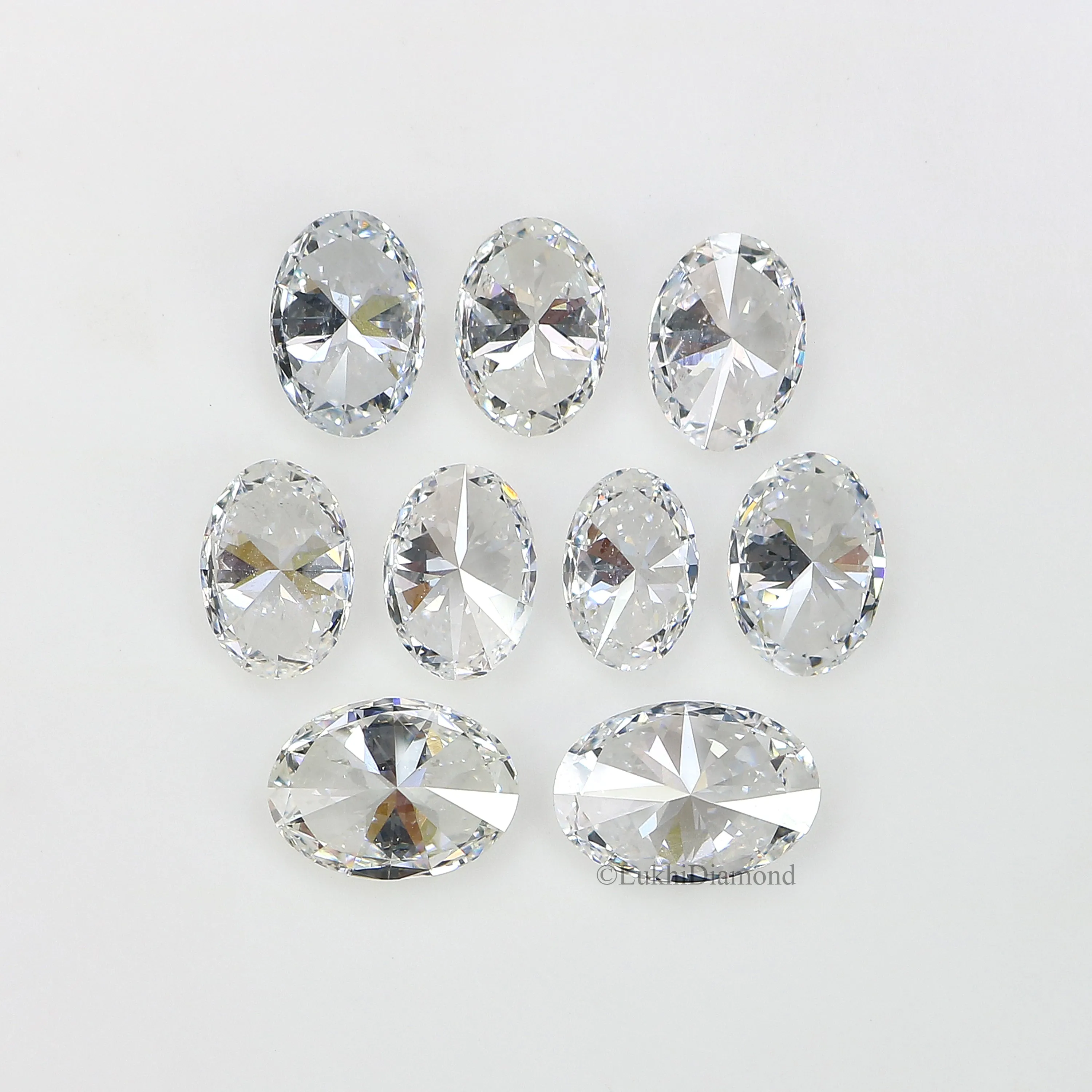 Oval Cut Lab Grown Diamond 4X3/5X3/6X4 MM Size Oval Loose Lab Man Made Diamond 2 PCs Pair For Earring Gift For Her Engagement Ri