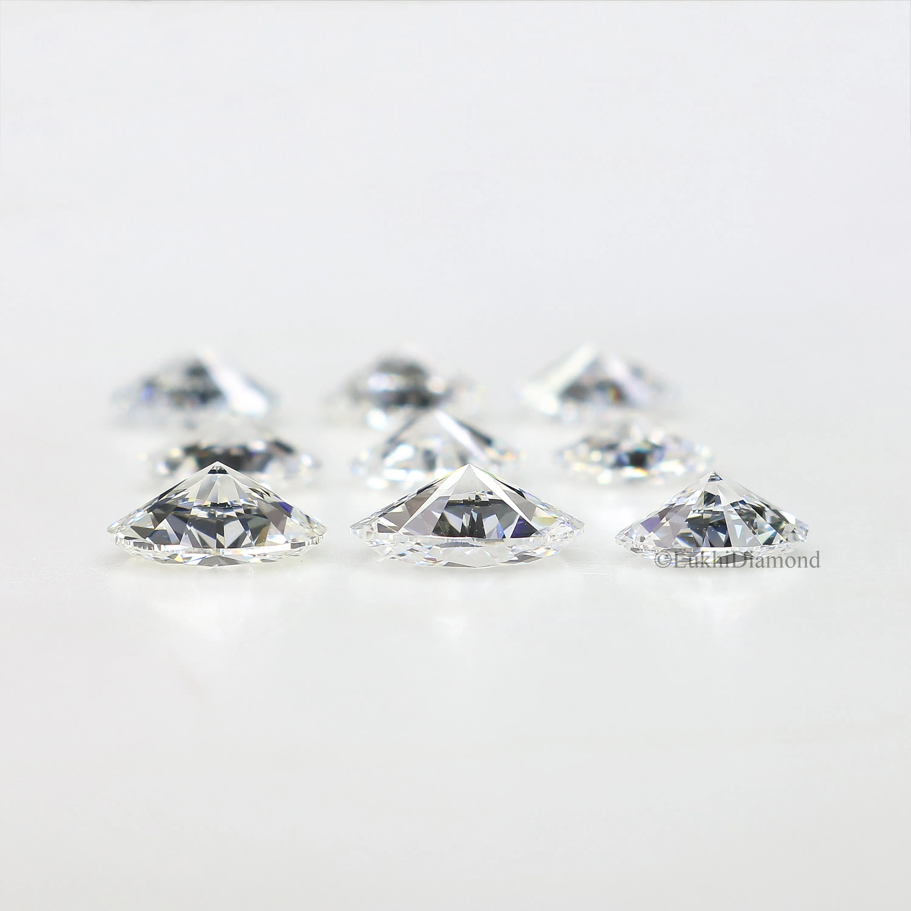 Oval Cut Lab Grown Diamond 4X3/5X3/6X4 MM Size Oval Loose Lab Man Made Diamond 2 PCs Pair For Earring Gift For Her Engagement Ri