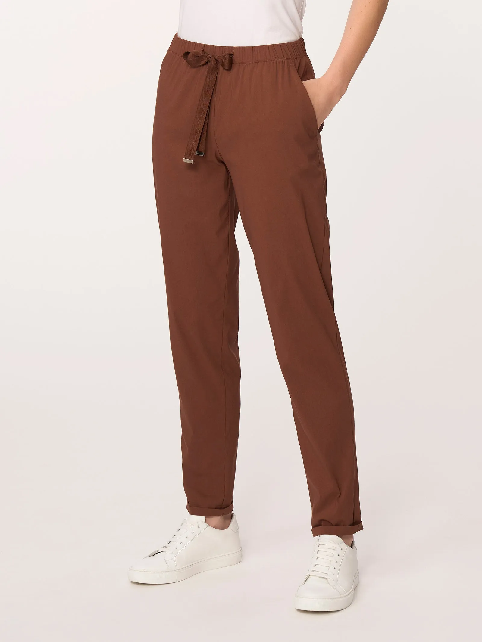 Pantalone Jogger con tasche in Super Fresh - Golden Spice