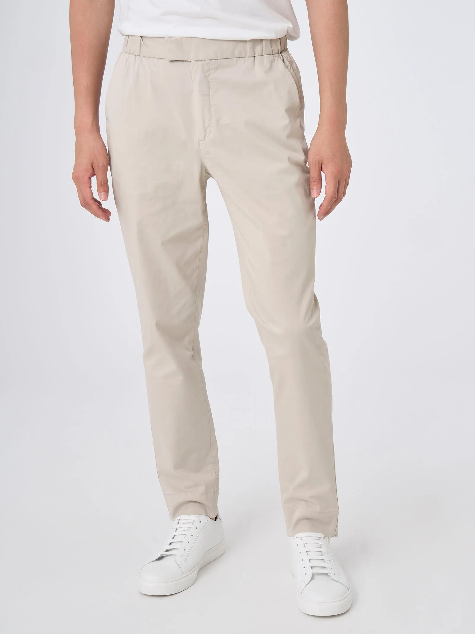 Pantalone jogger in Twill Eco Cotton - Corda