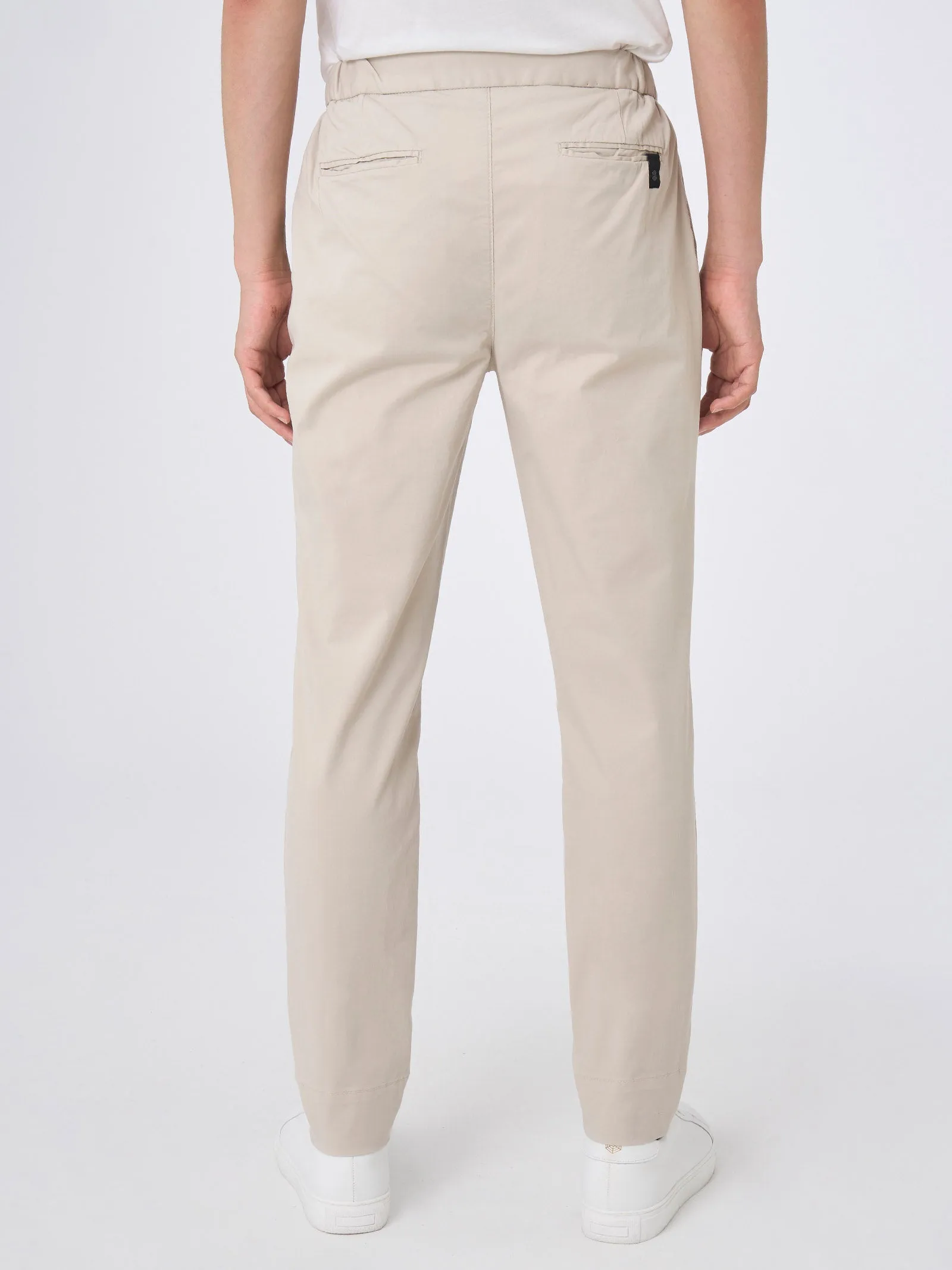 Pantalone jogger in Twill Eco Cotton - Corda