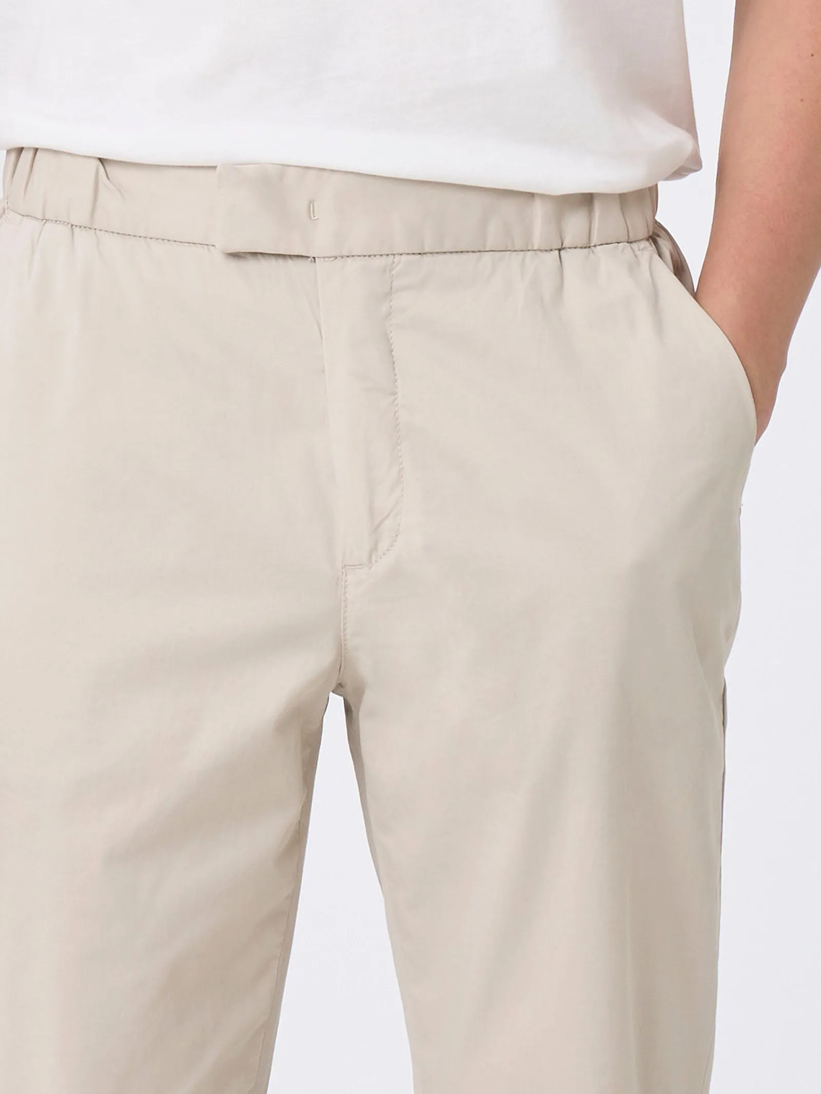 Pantalone jogger in Twill Eco Cotton - Corda