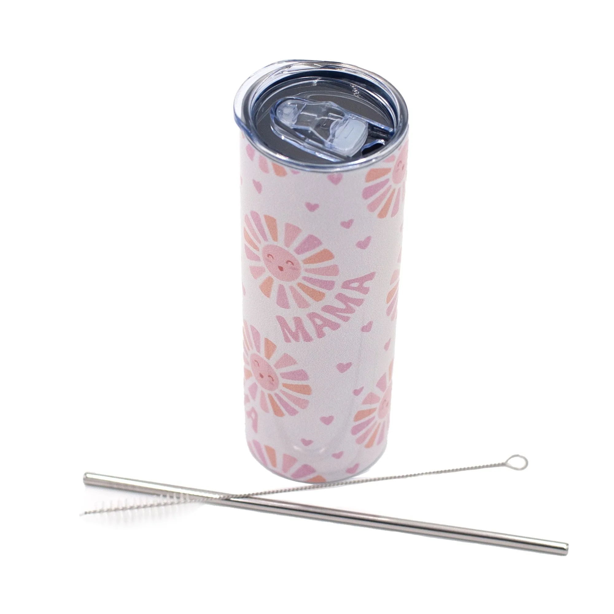 Personalized 20 oz Skinny Tumbler with Straw