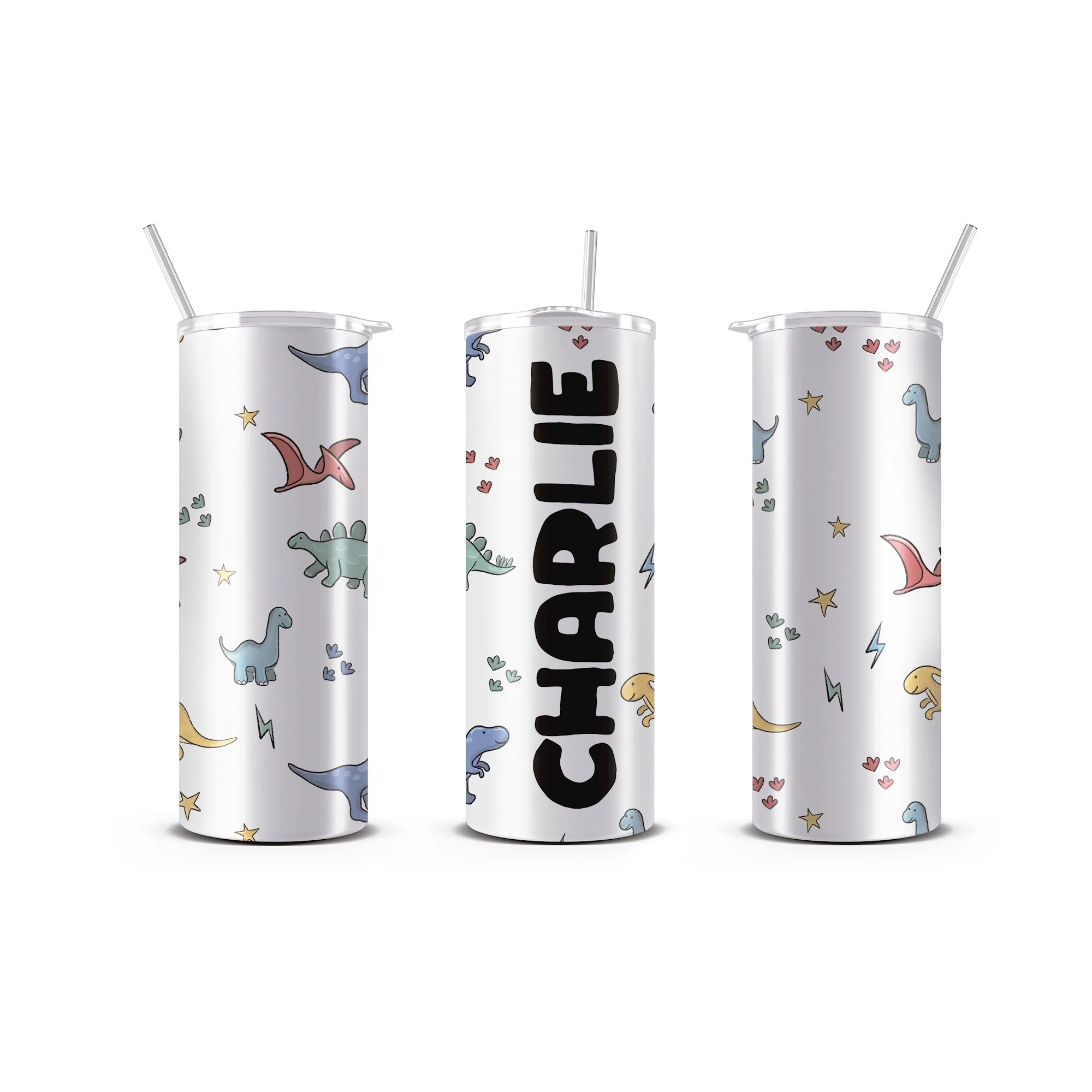 Personalized 20 oz Skinny Tumbler with Straw