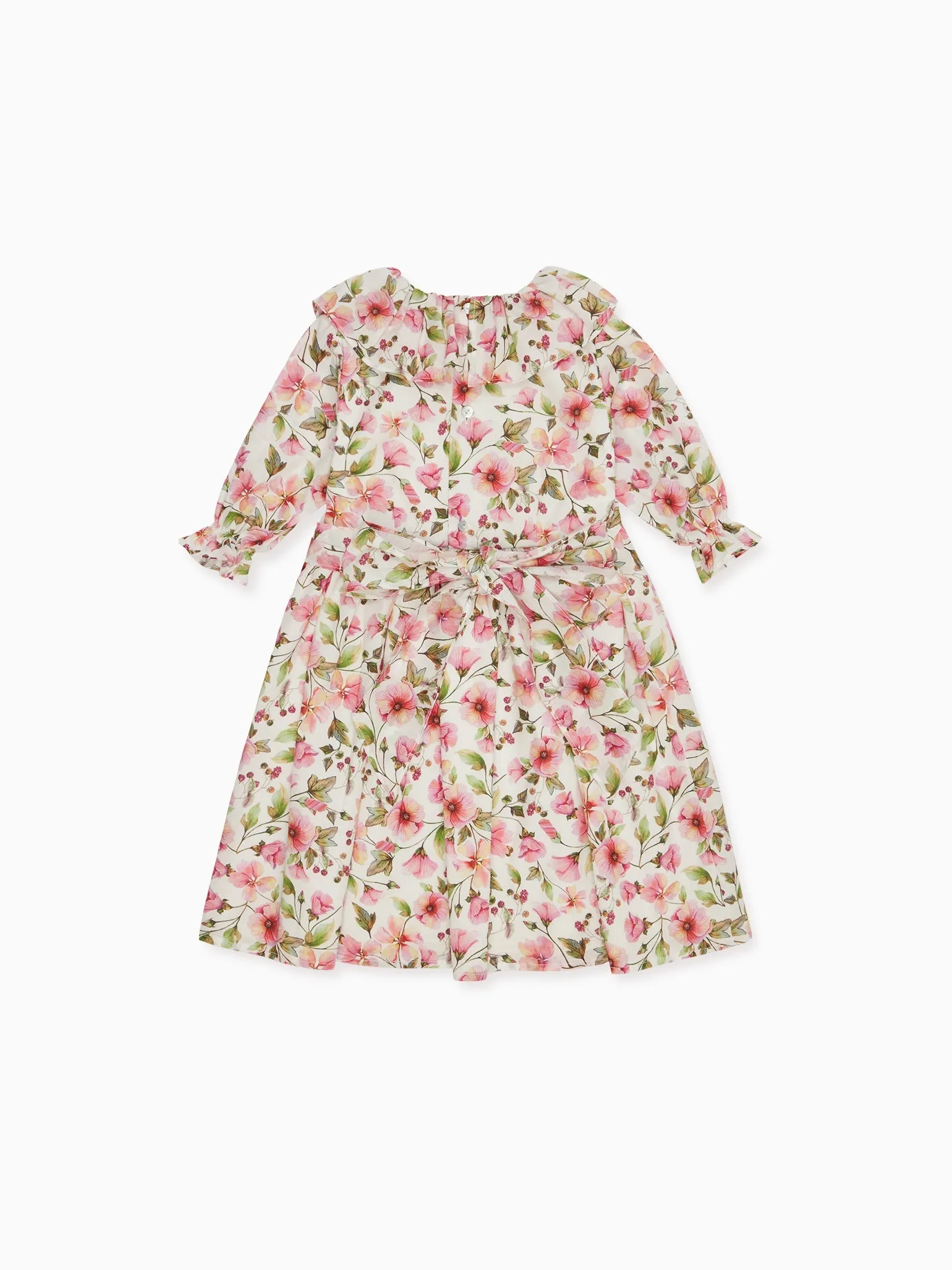 Pink Floral Martina Girl Fit And Flare Dress