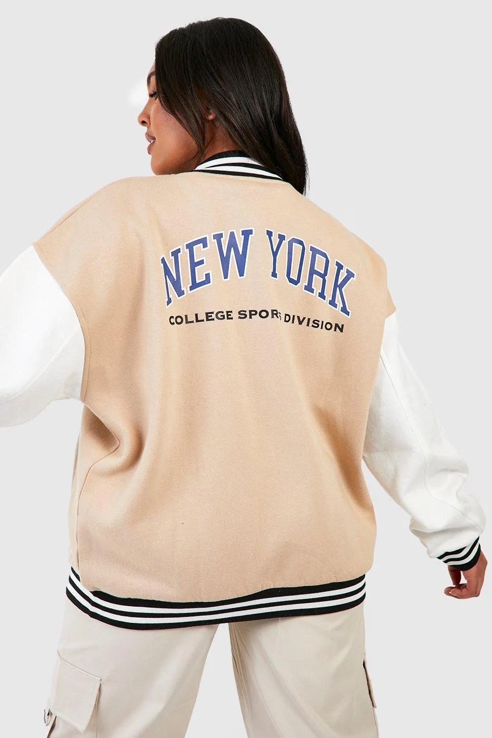 Plus New York Varsity Bomber Jacket