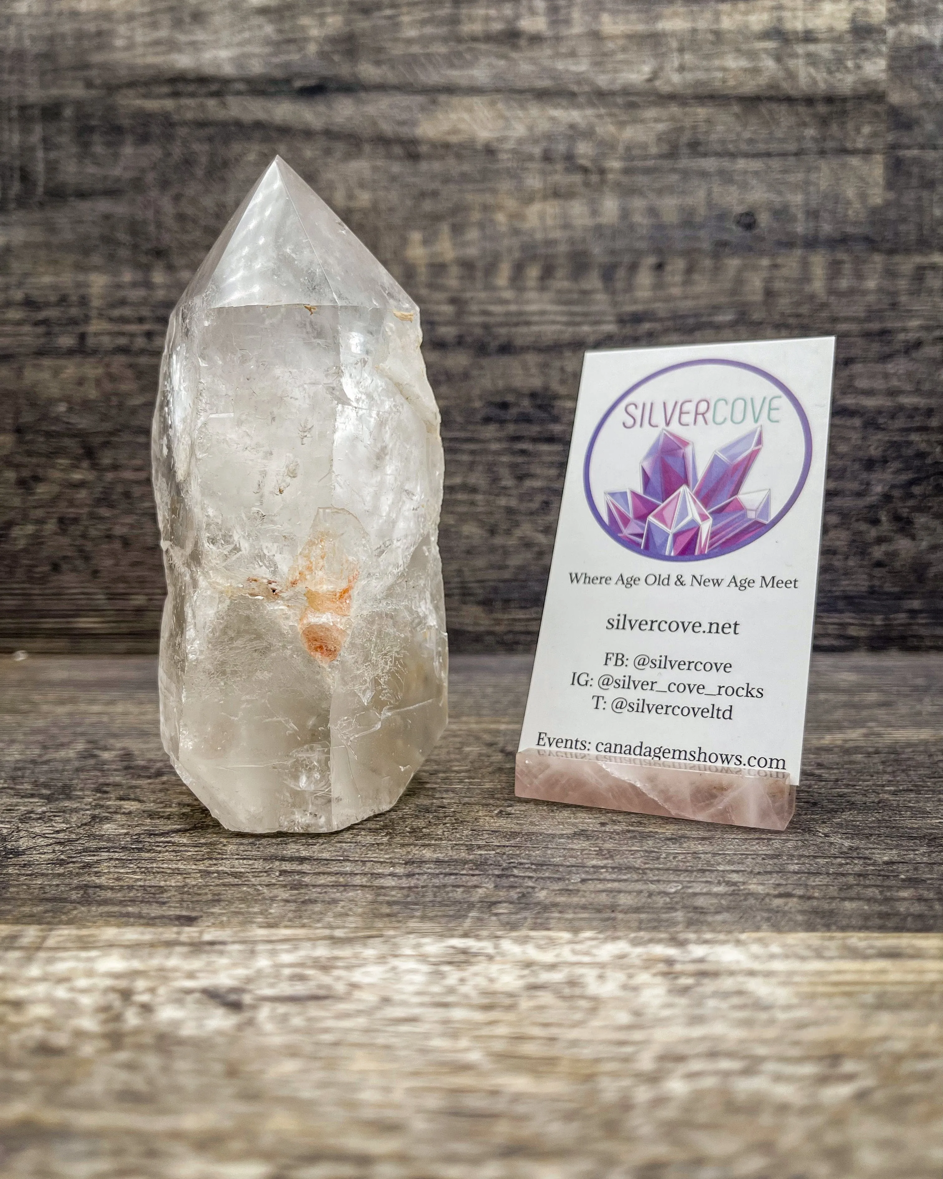 Polished Top Quartz Point, 492g