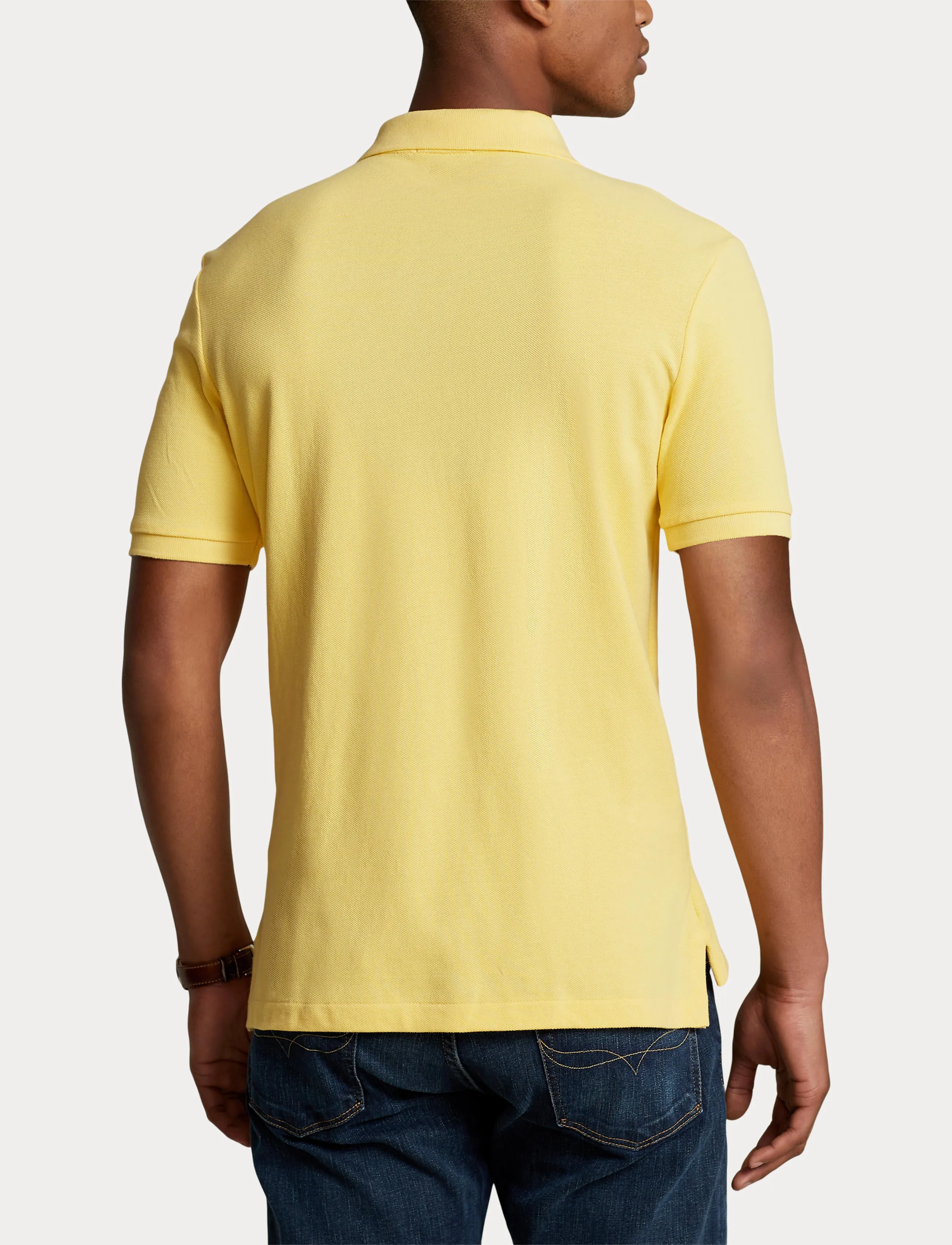 Polo Ralph Lauren Slim Fit Mesh Polo Yellow